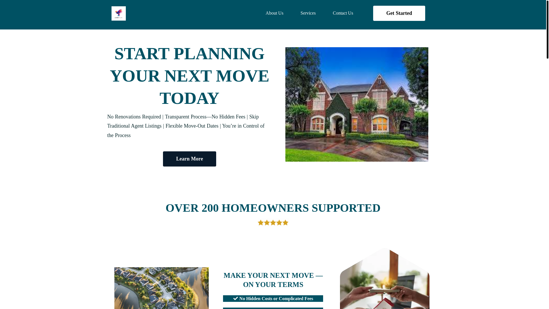 website screenshot of https://legacyhomesvafl.com/