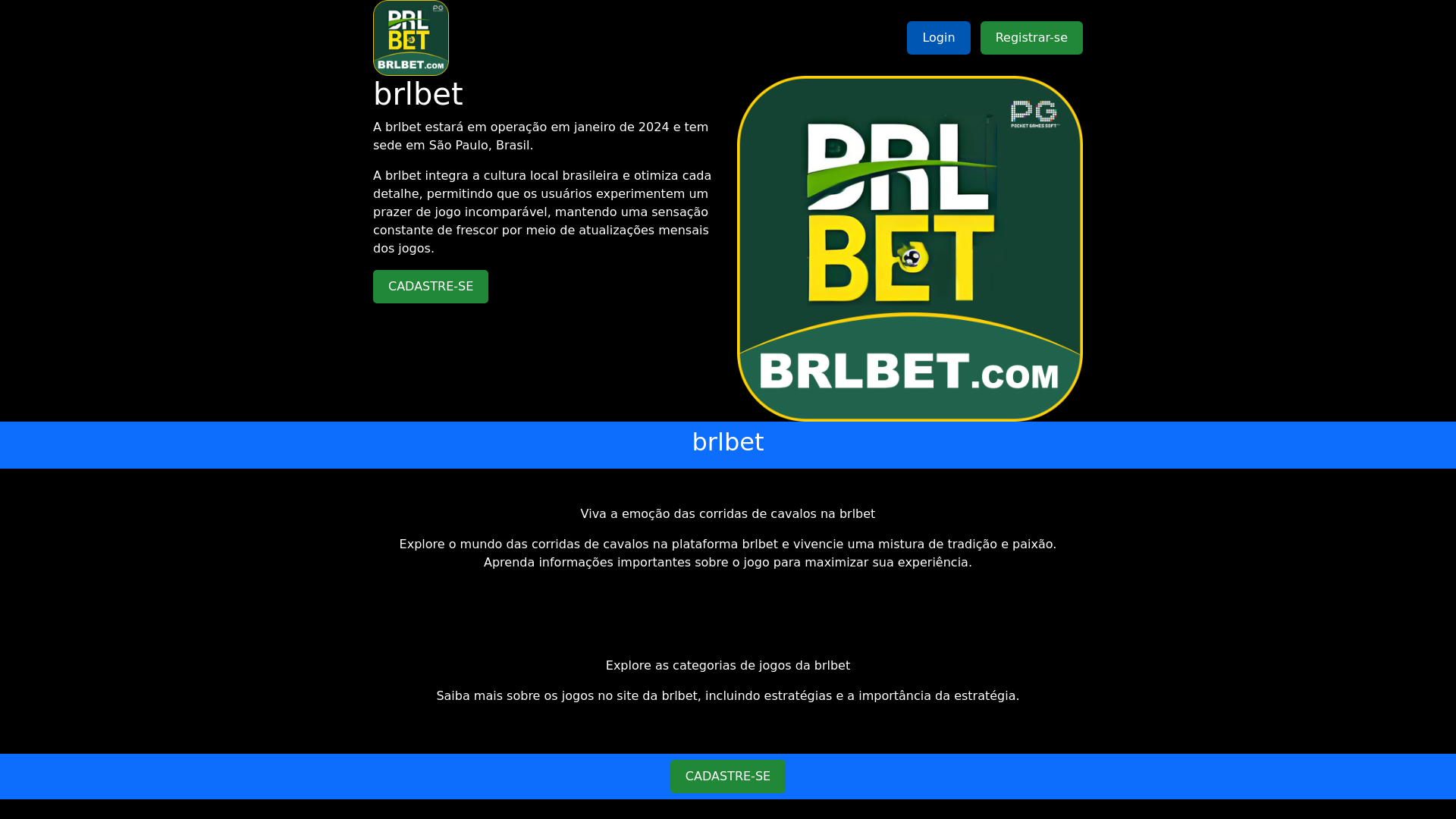 website screenshot of https://bbrlbet.com.br