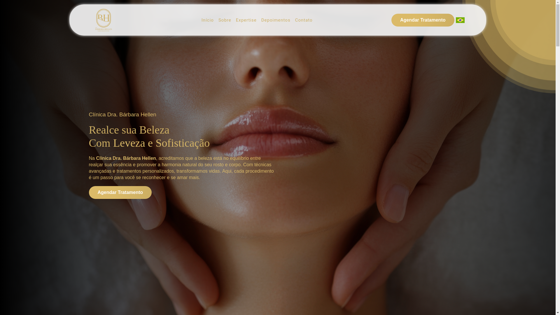 website screenshot of https://drabarbarahellen.com.br/