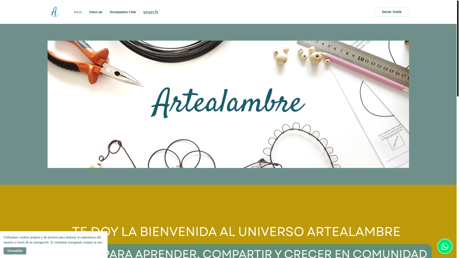 website screenshot of https://artealambre.com.ar/