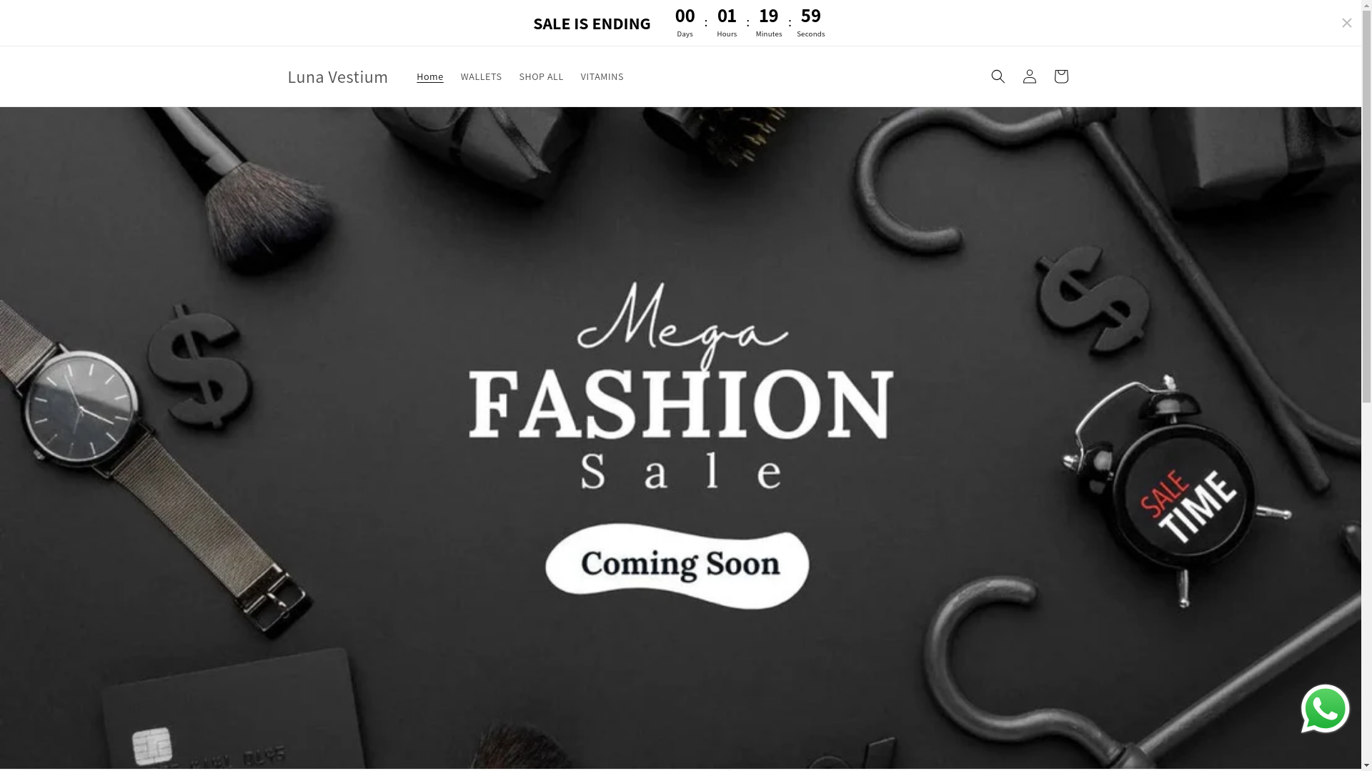 website screenshot of https://lunavestium.com/