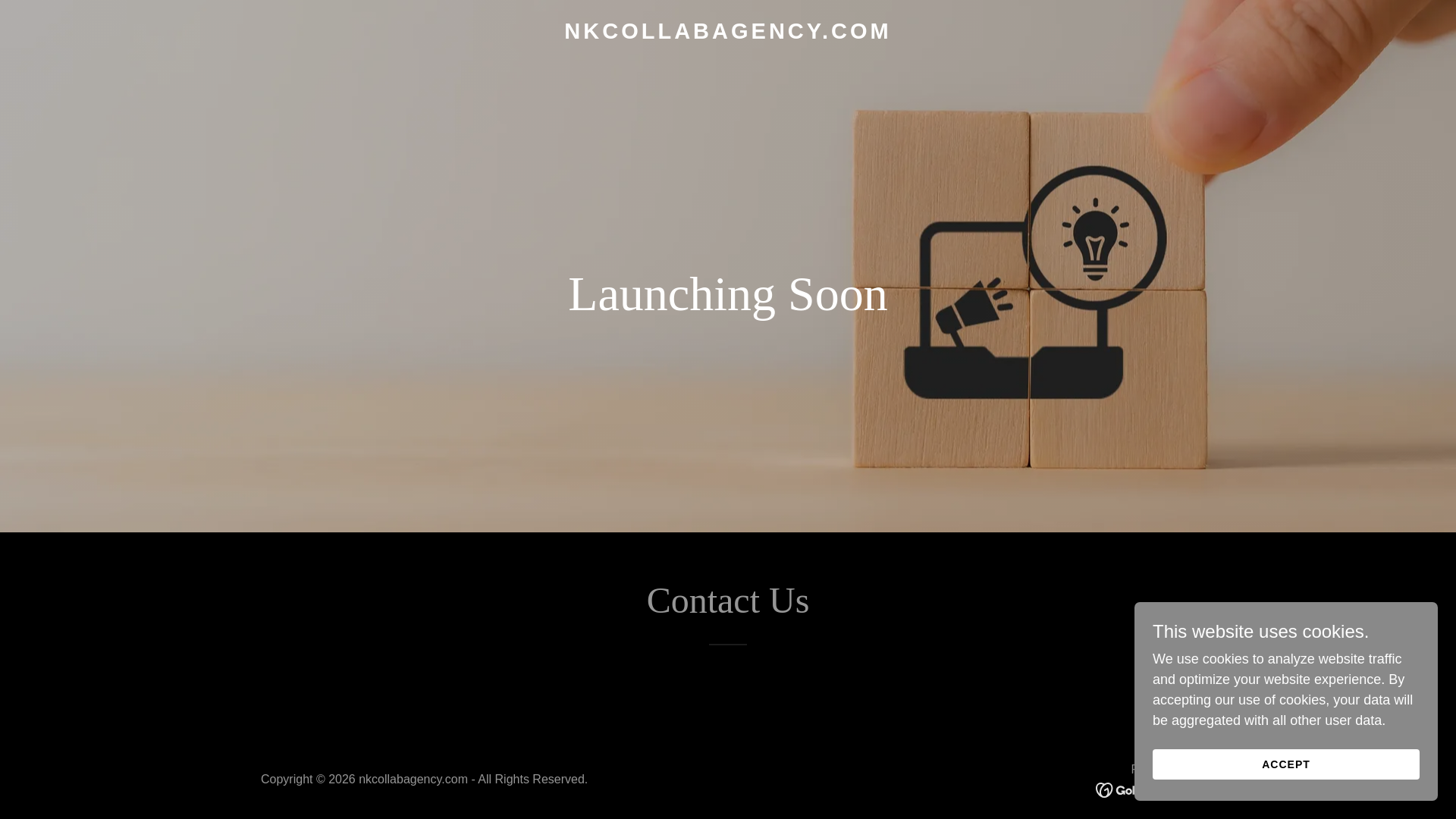 website screenshot of https://nkcollabagency.com/