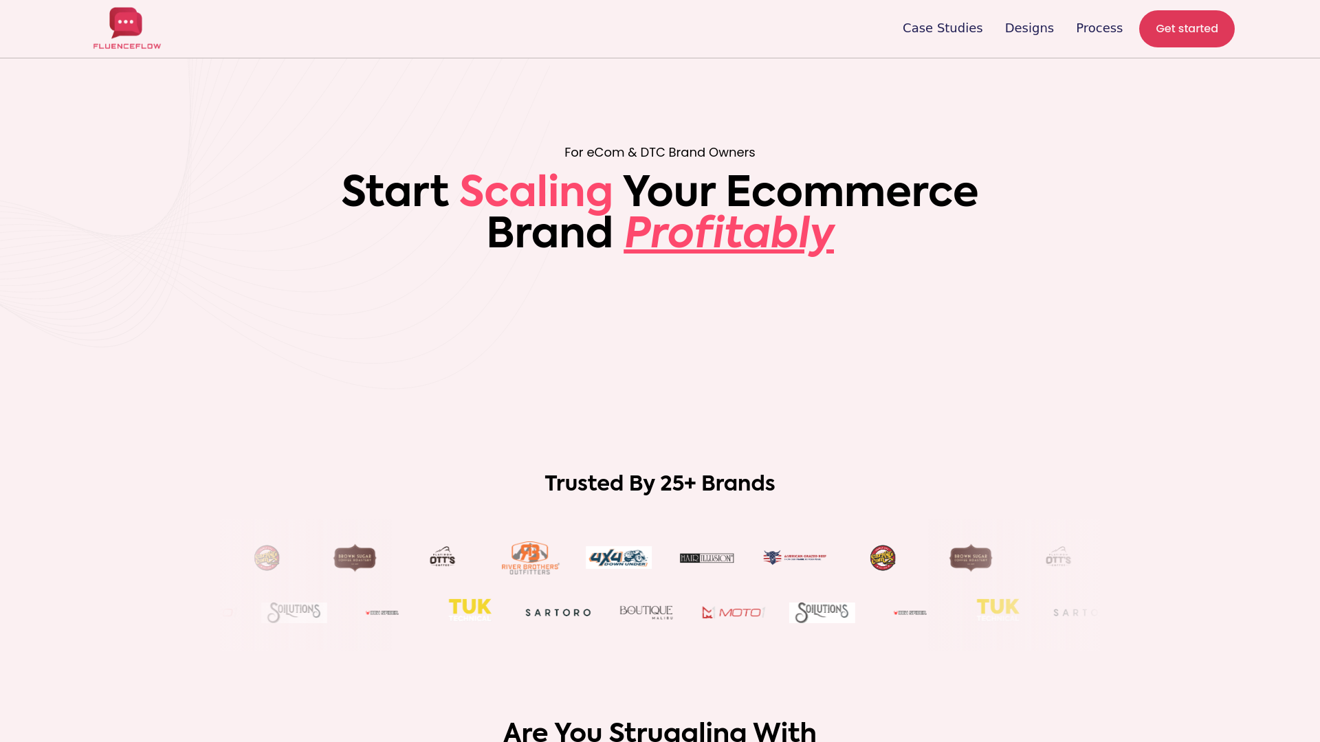 website screenshot of https://popfluenceflow.com/
