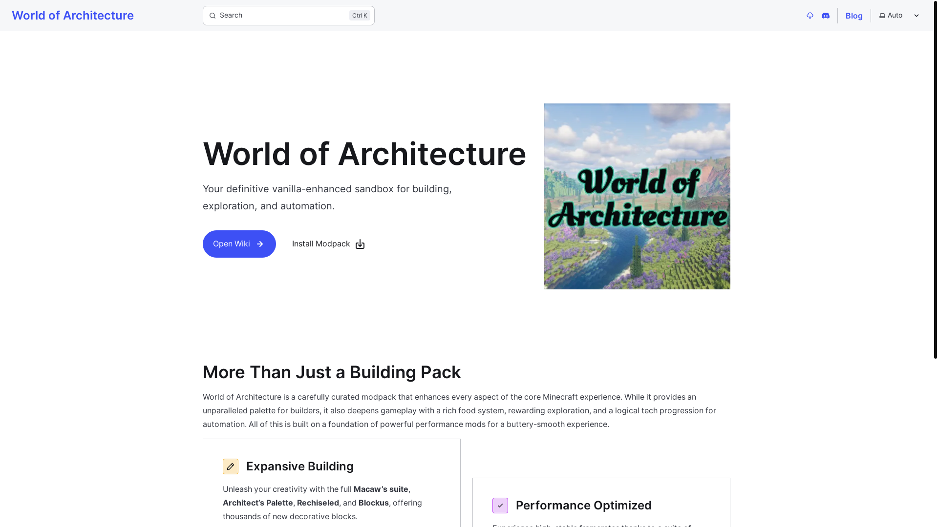 website screenshot of https://woa-site.pages.dev/