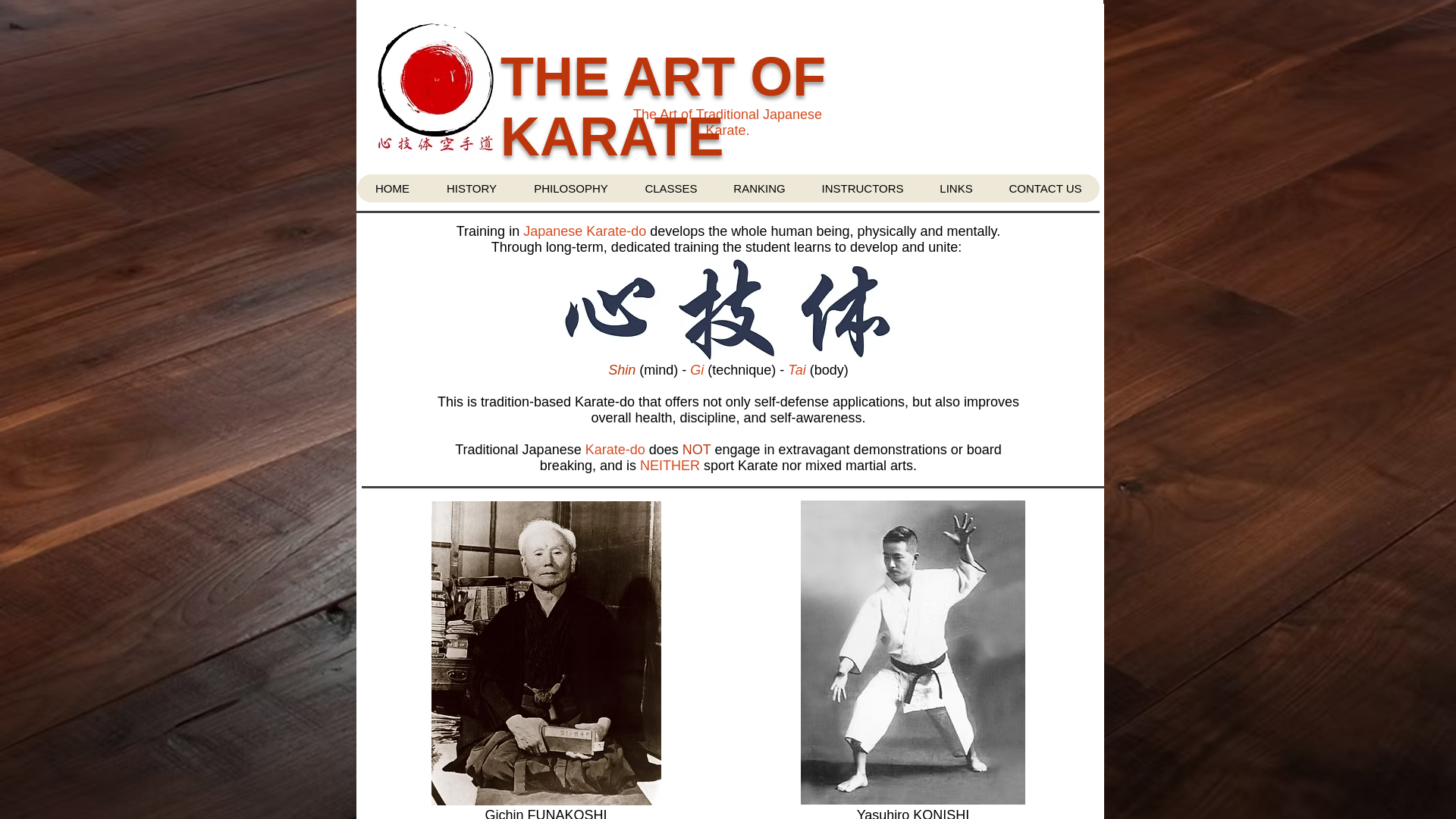 website screenshot of https://artofkarate.pages.dev/