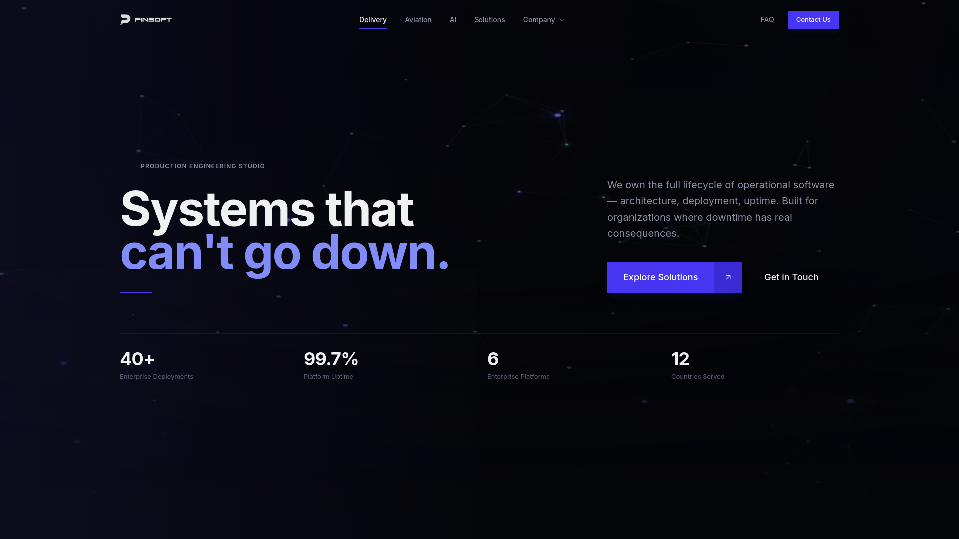 website screenshot of https://pinsoft-website.pages.dev/