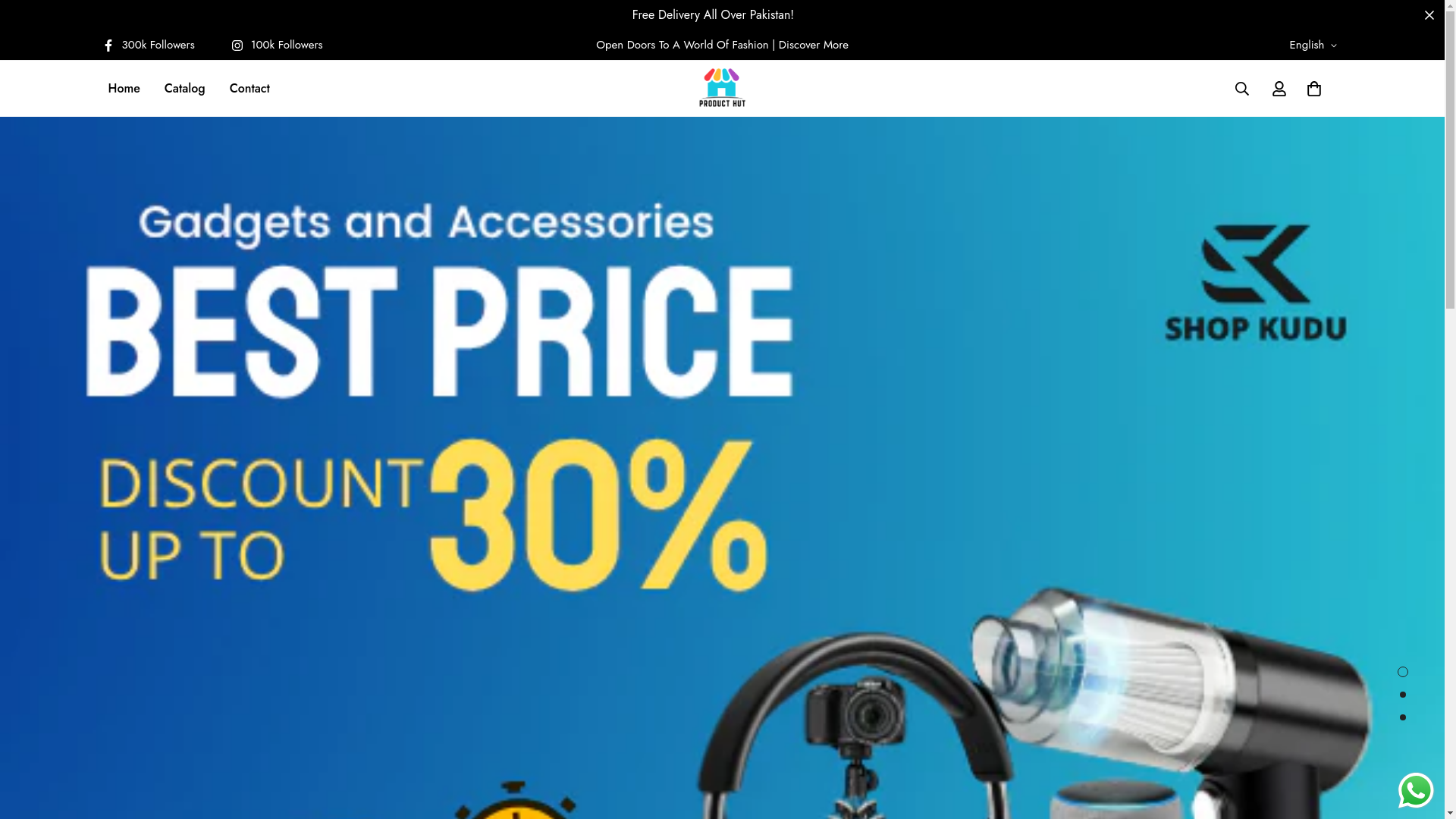website screenshot of https://producthuts.store/