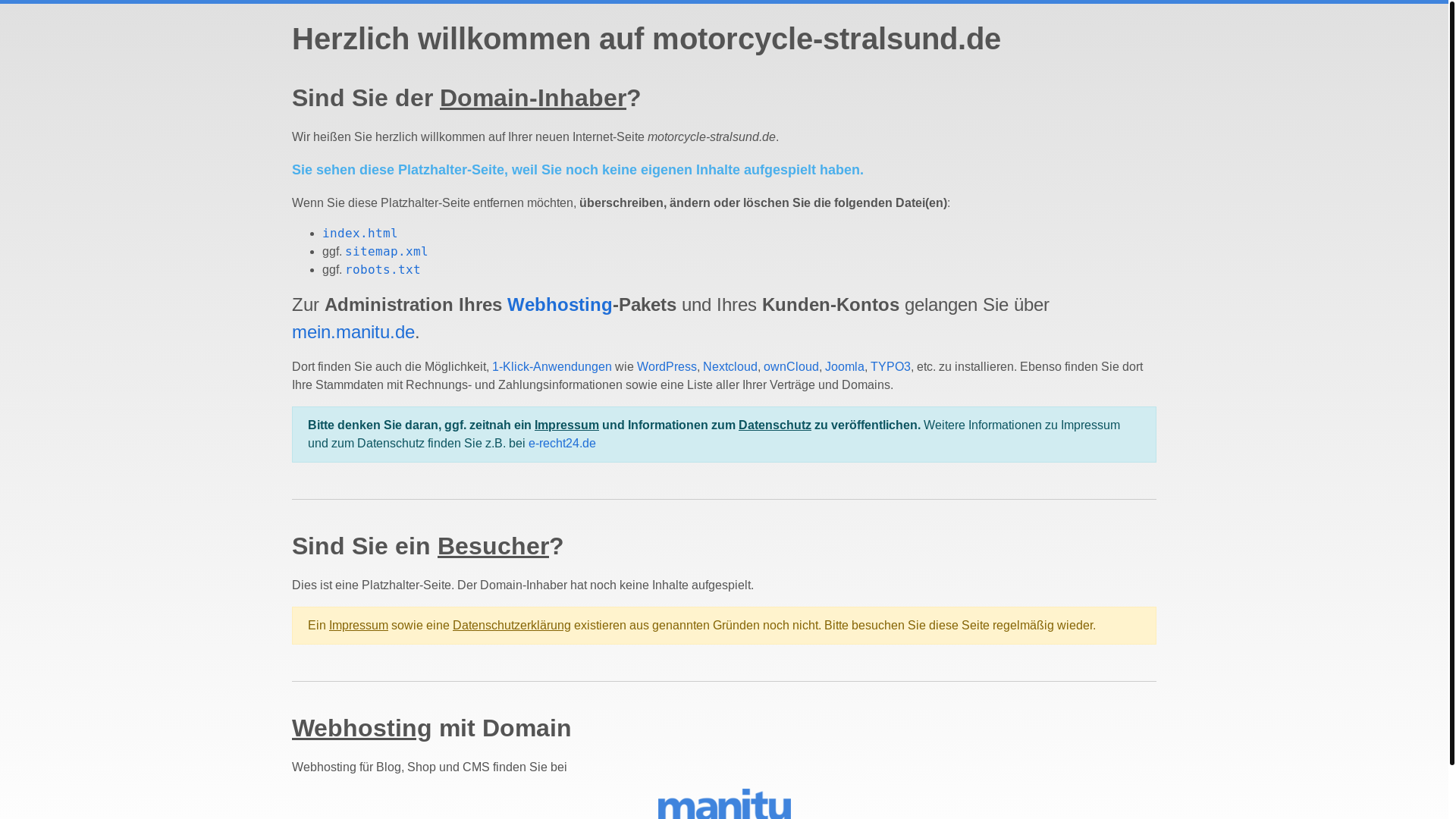 website screenshot of https://motorcycle-stralsund.de/