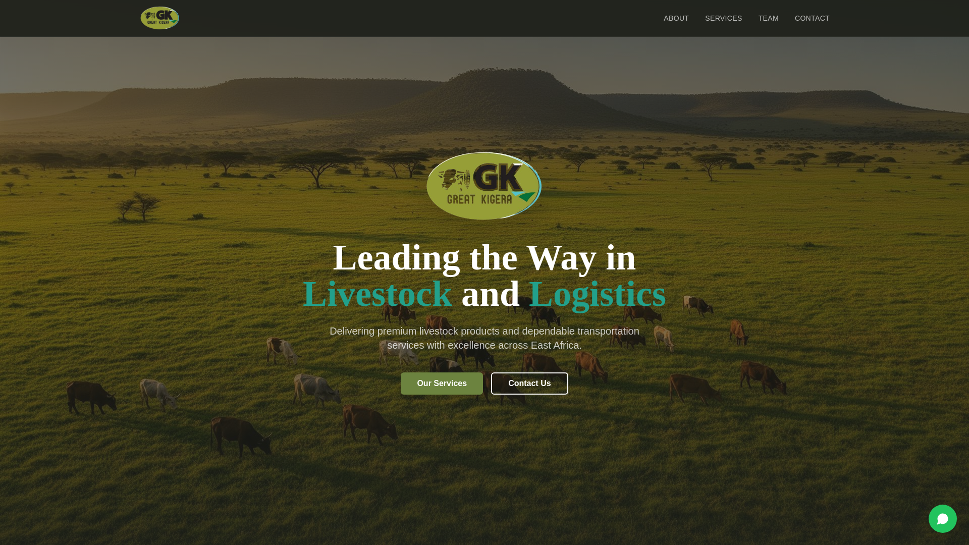 website screenshot of https://greatkigera.co.tz