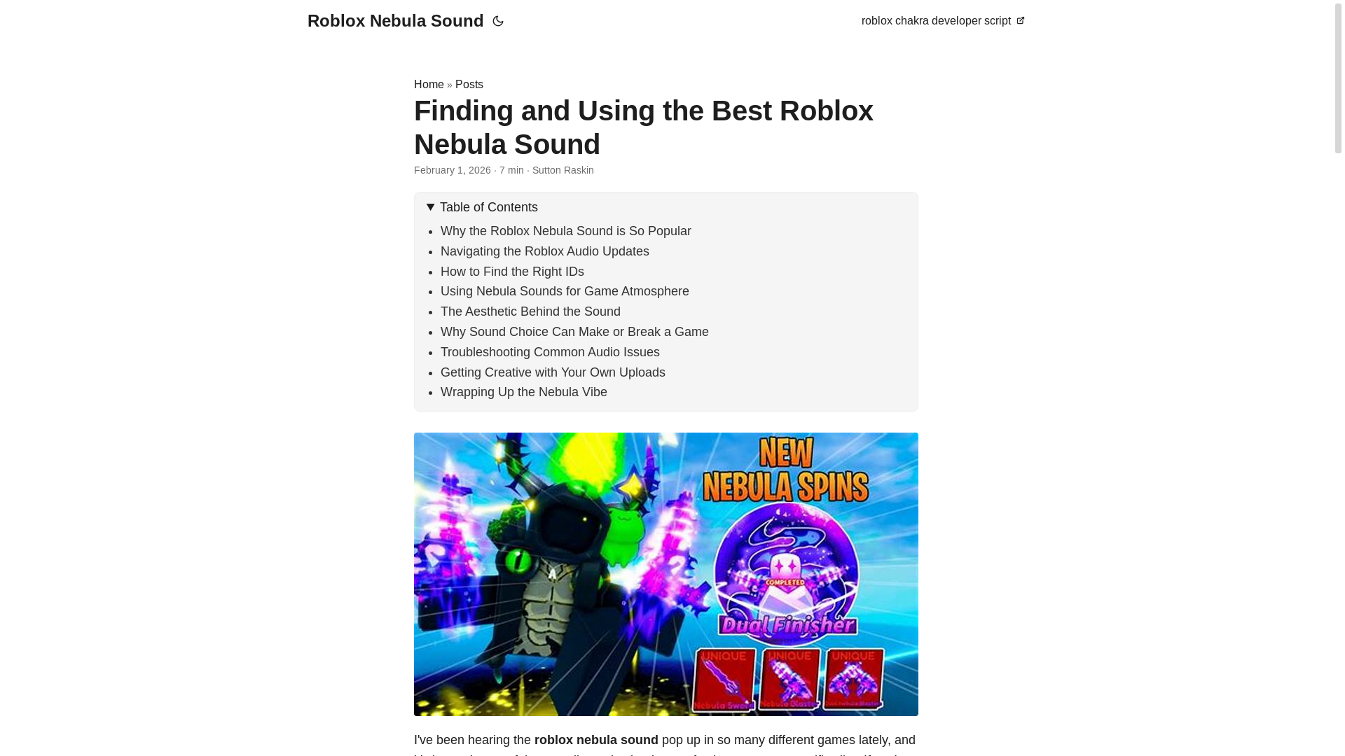 website screenshot of https://roblox-nebula-sound.pages.dev/