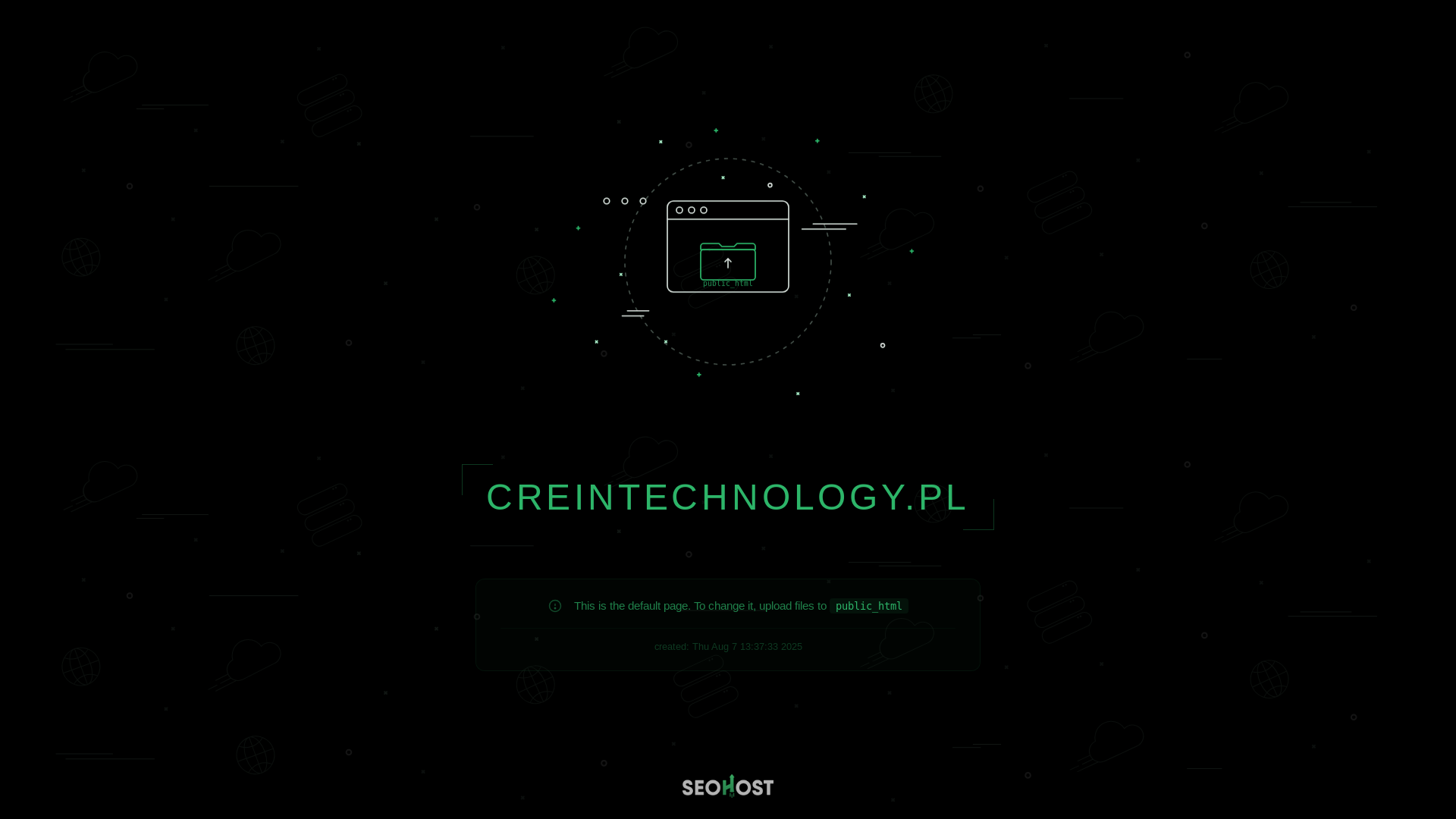 website screenshot of https://creintechnology.pl/