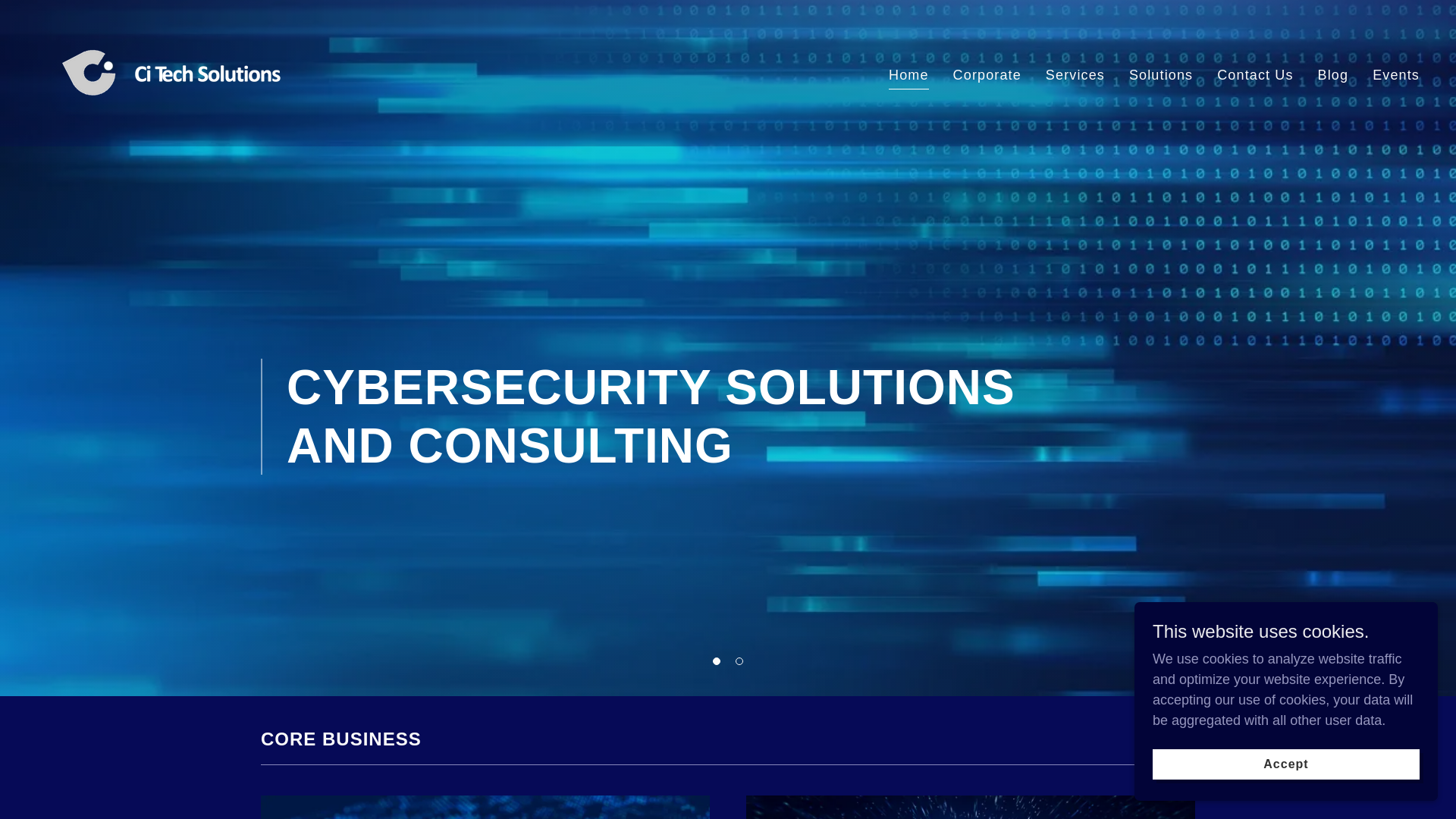 website screenshot of https://citechsolutions.com.my/