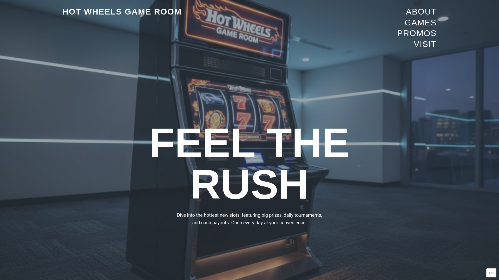 website screenshot of https://hotwheelsgameroom.com/