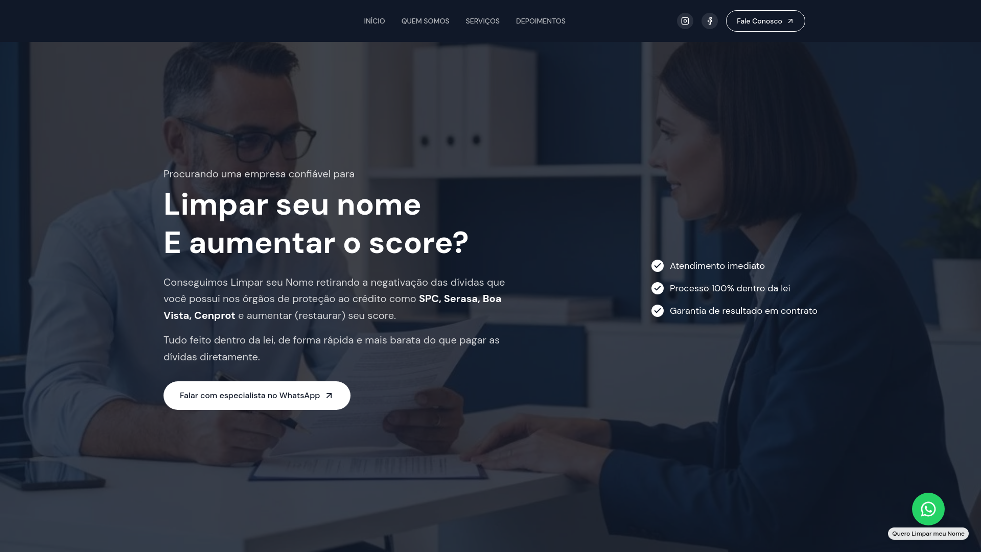 website screenshot of https://carmoassessoria.com.br