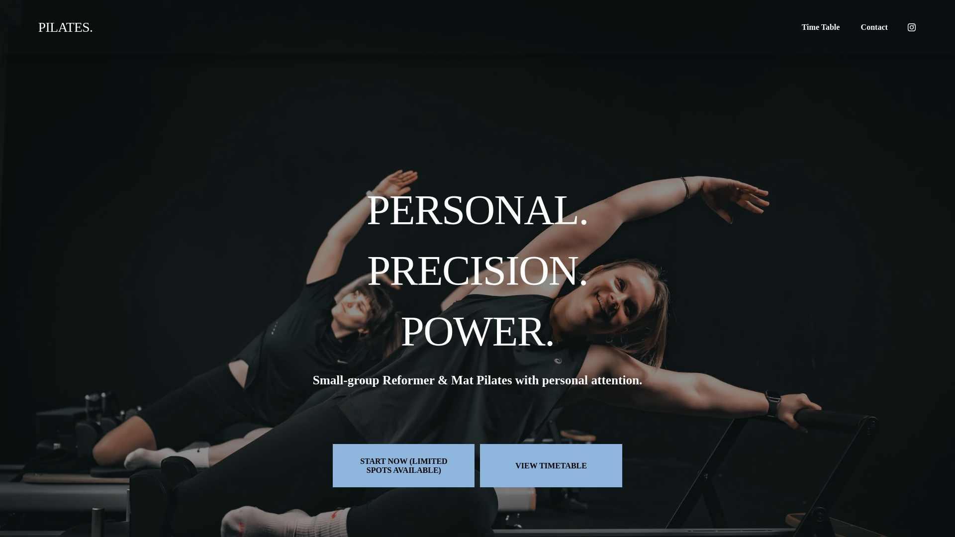 website screenshot of https://pilatesbybodymatrix.nl