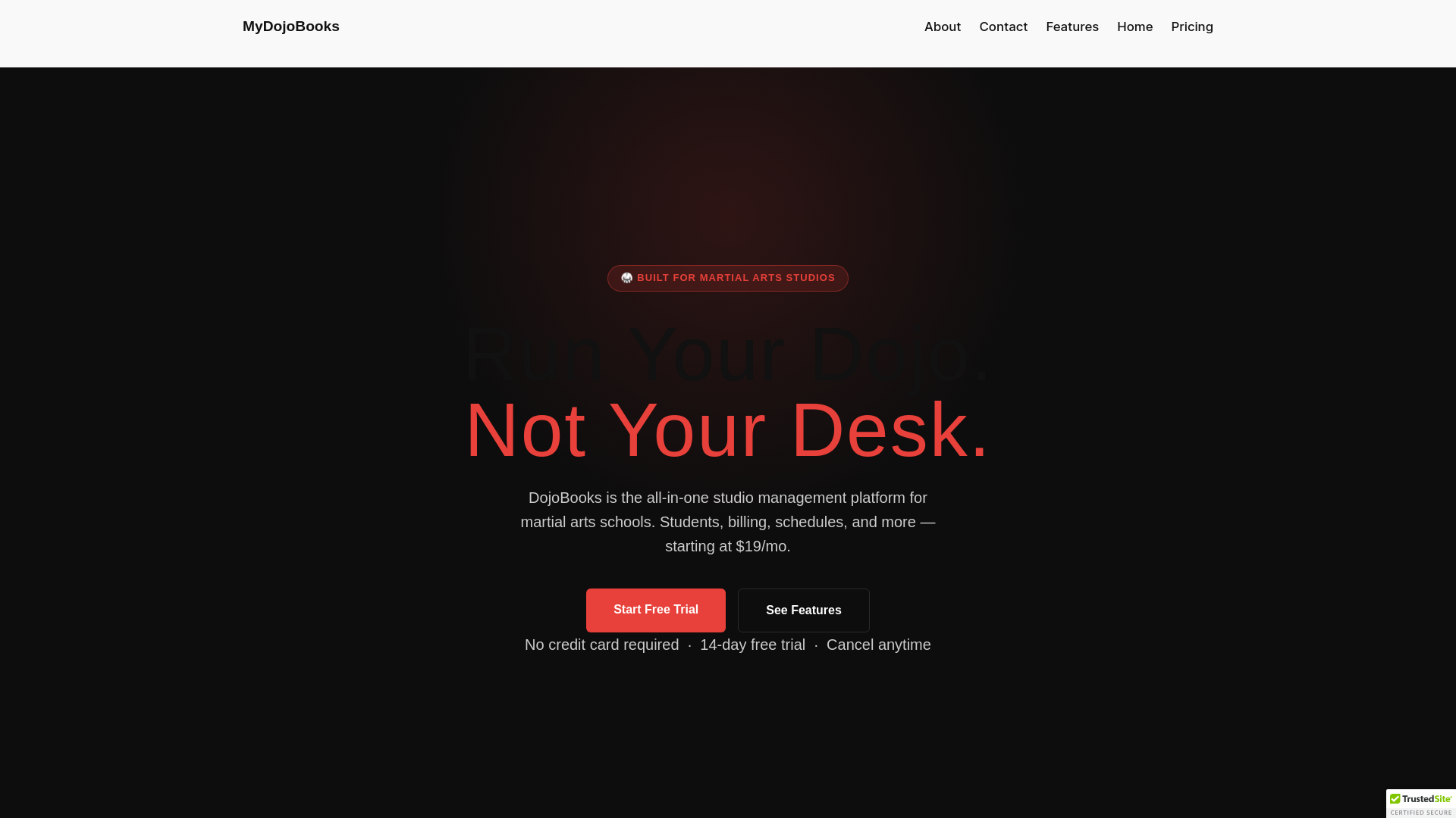 website screenshot of https://mydojobooks.shop/