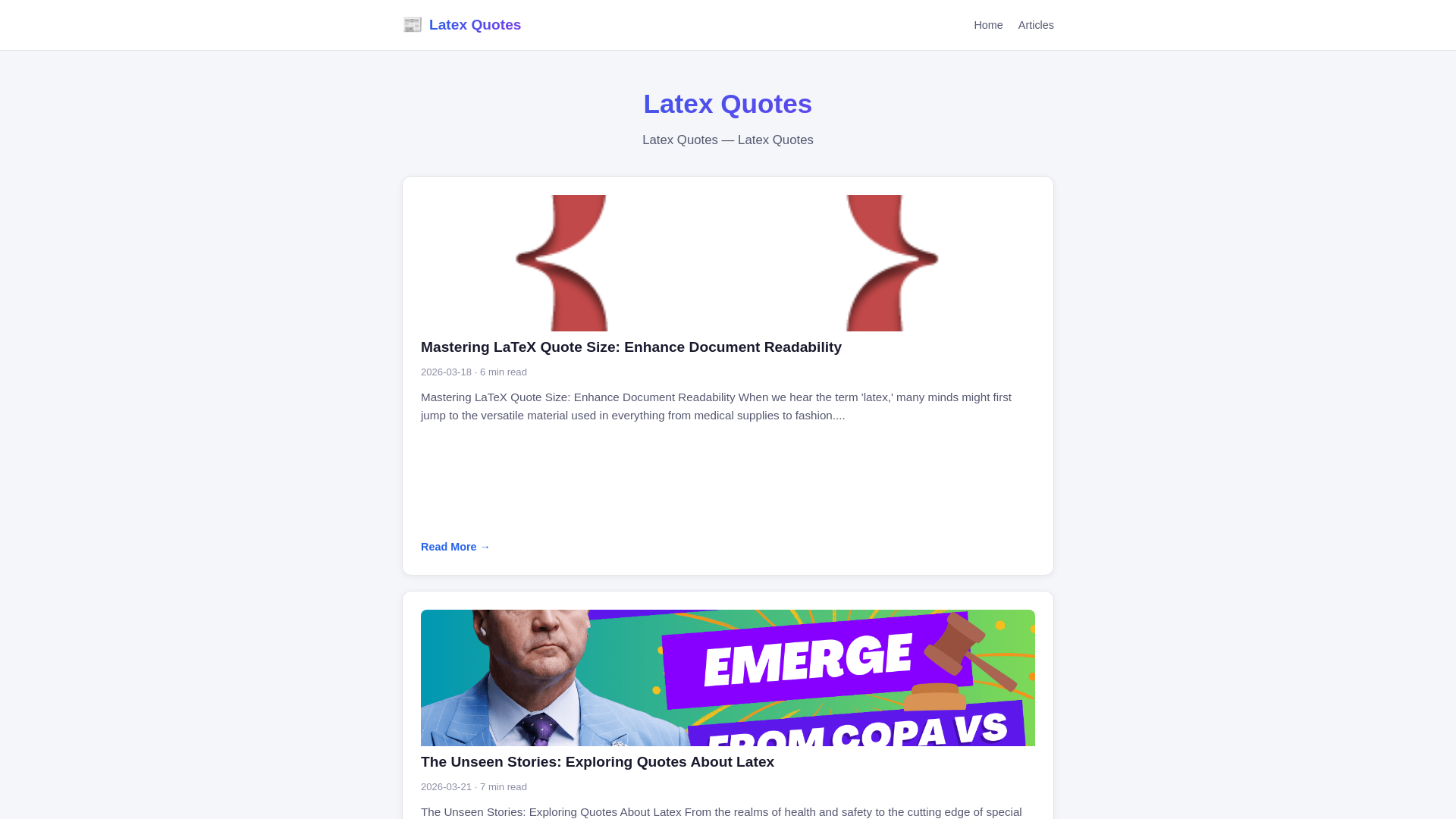 website screenshot of https://latex-quotes.pages.dev/