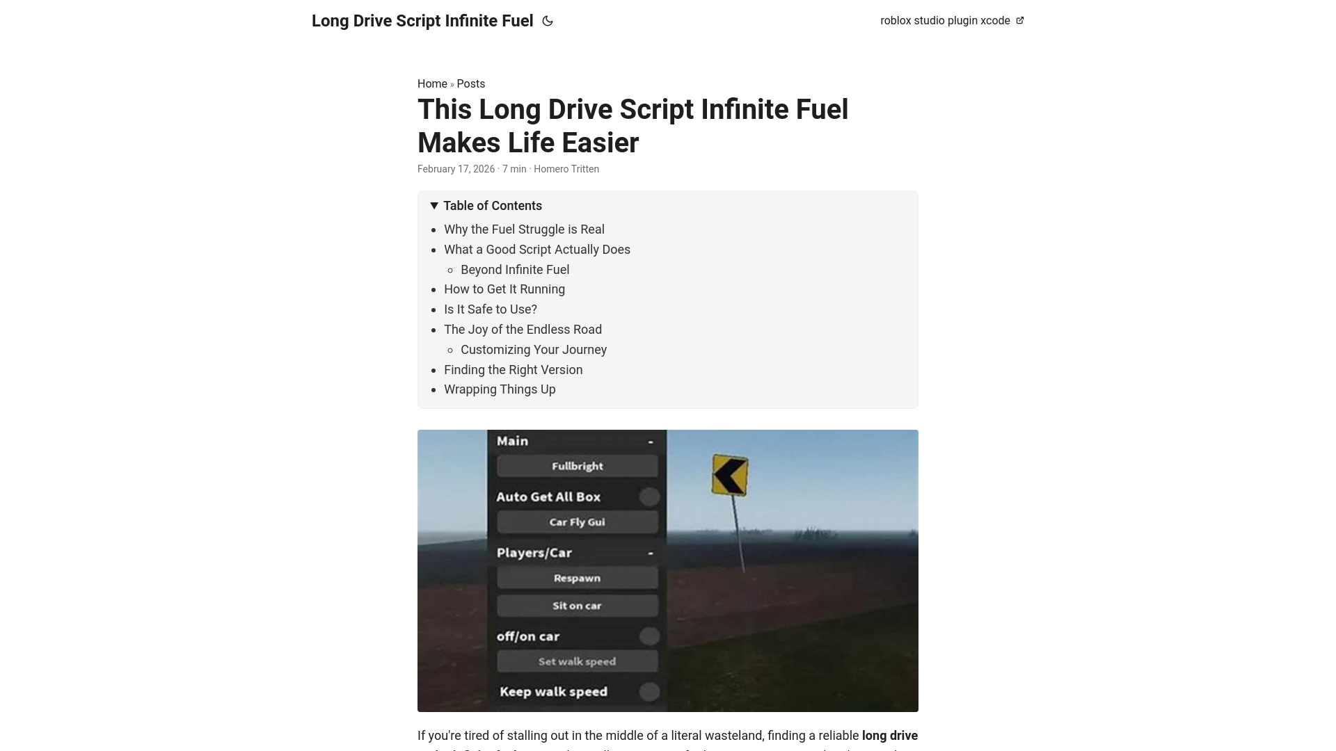 website screenshot of https://long-drive-script-infinite-fuel.pages.dev/