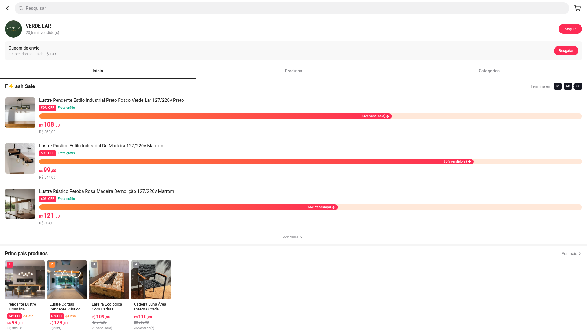 website screenshot of https://verdelartkt.shop/