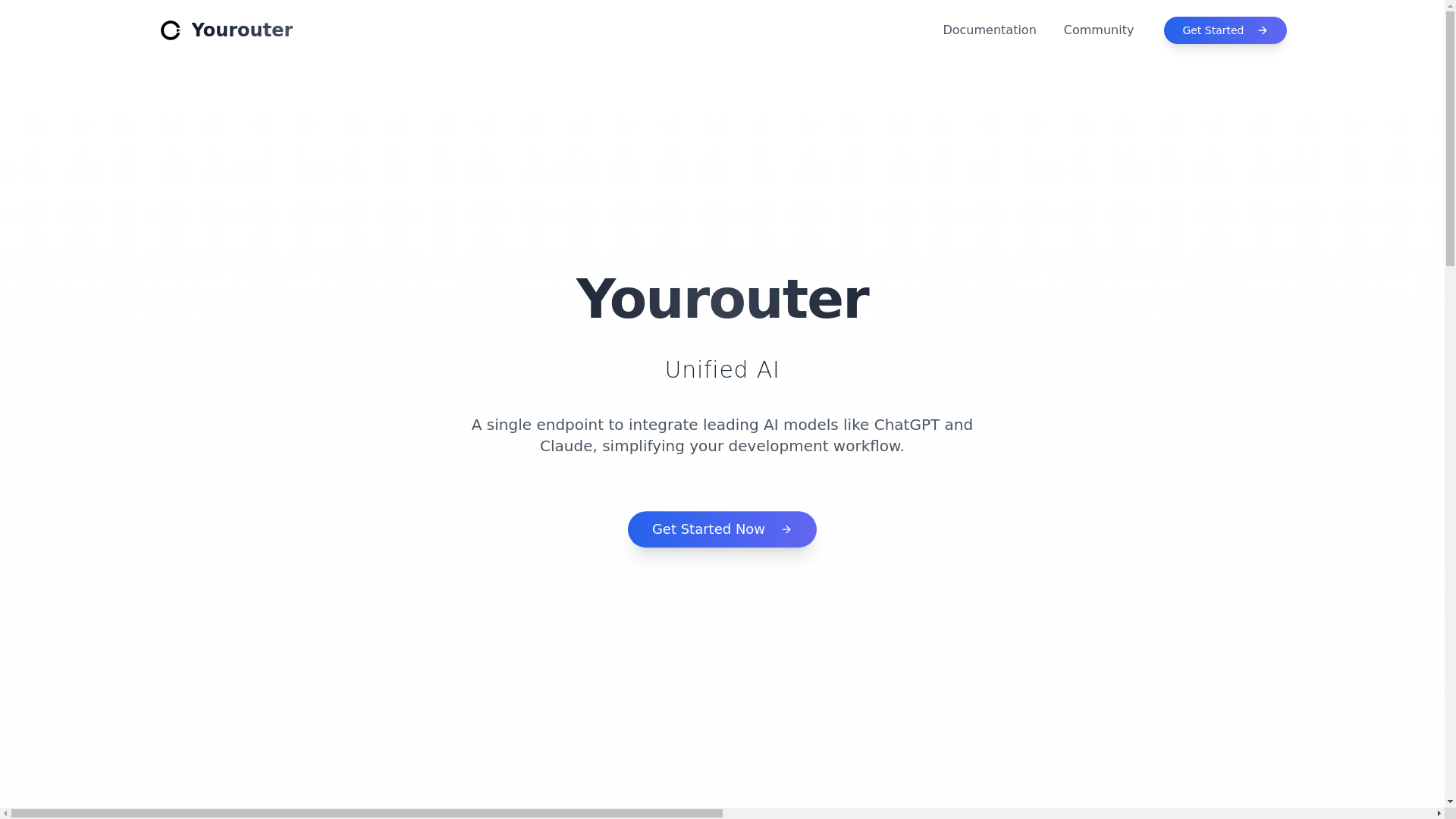 website screenshot of https://yourouter-website.pages.dev/