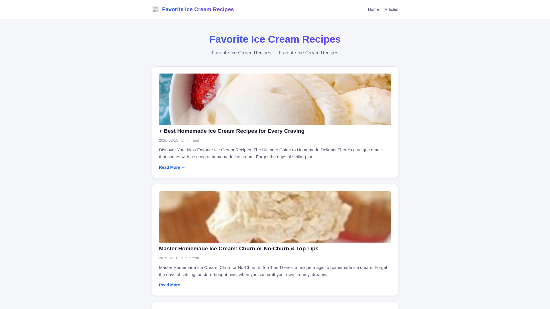 website screenshot of https://favorite-ice-cream-recipes.pages.dev/
