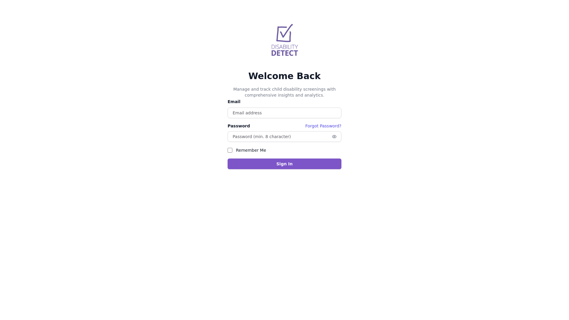 website screenshot of https://disability-detect-web-admin-dashboard.pages.dev/