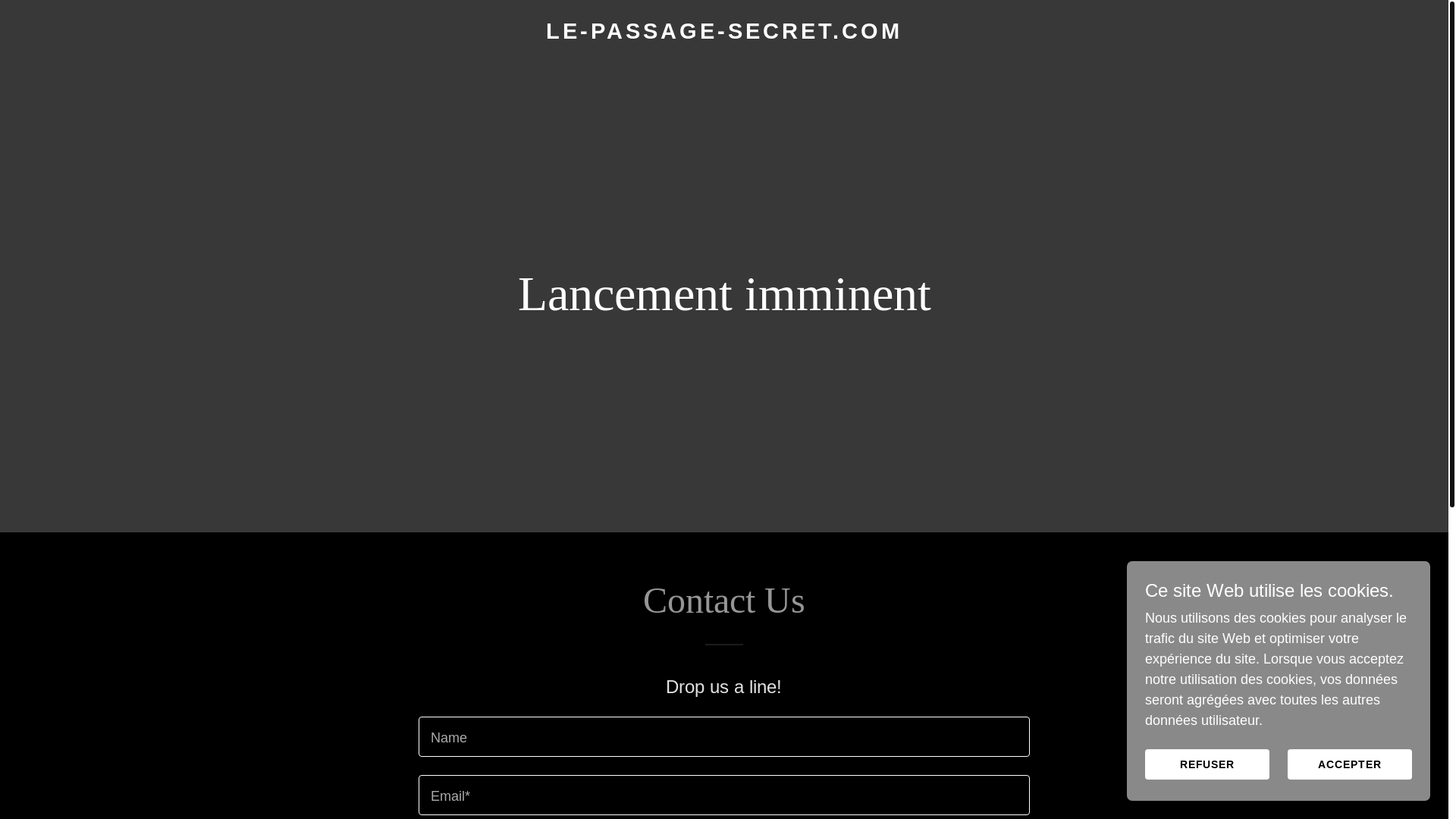 website screenshot of https://le-passage-secret.com/