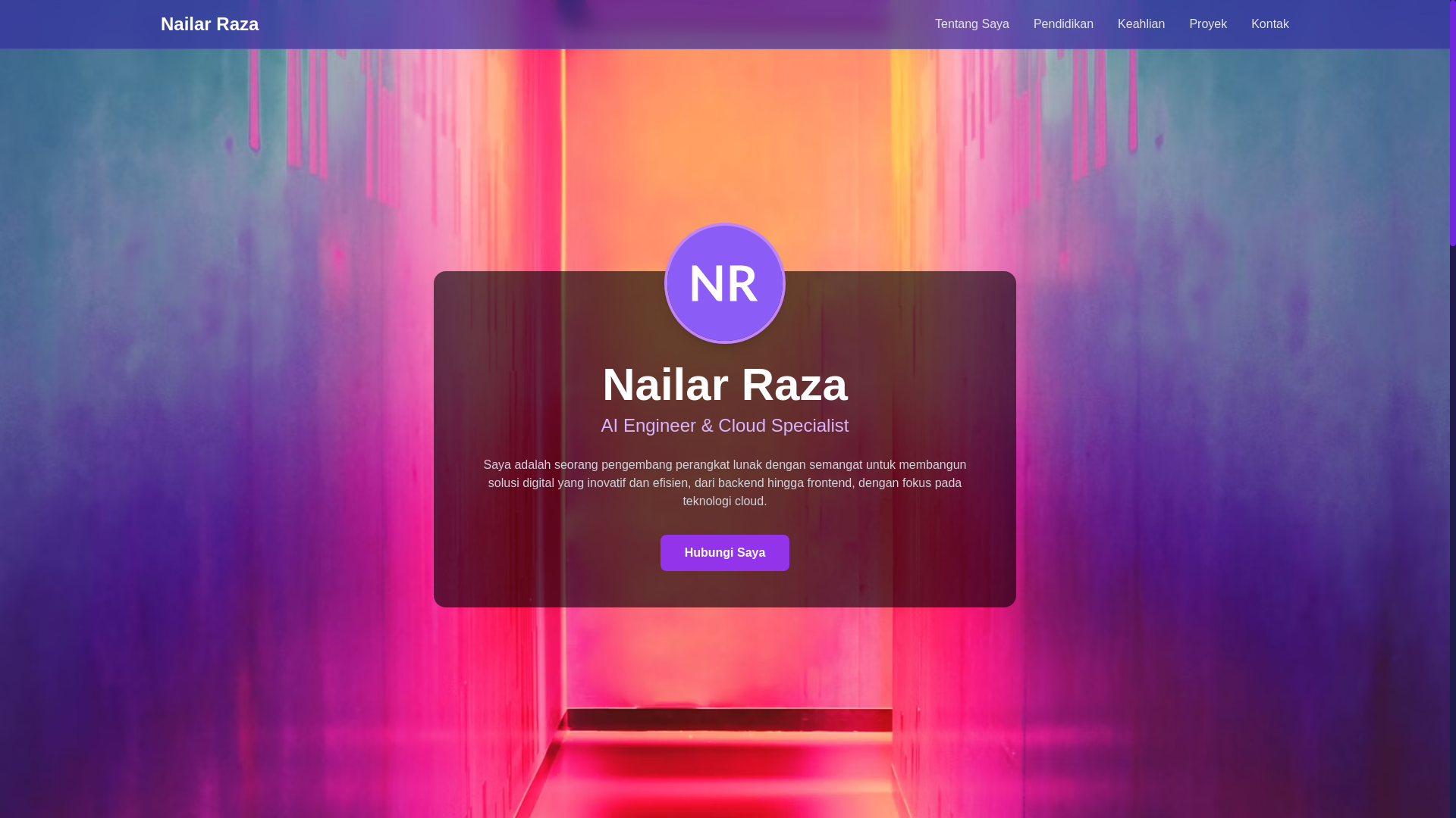 website screenshot of https://cv-nailar.pages.dev/