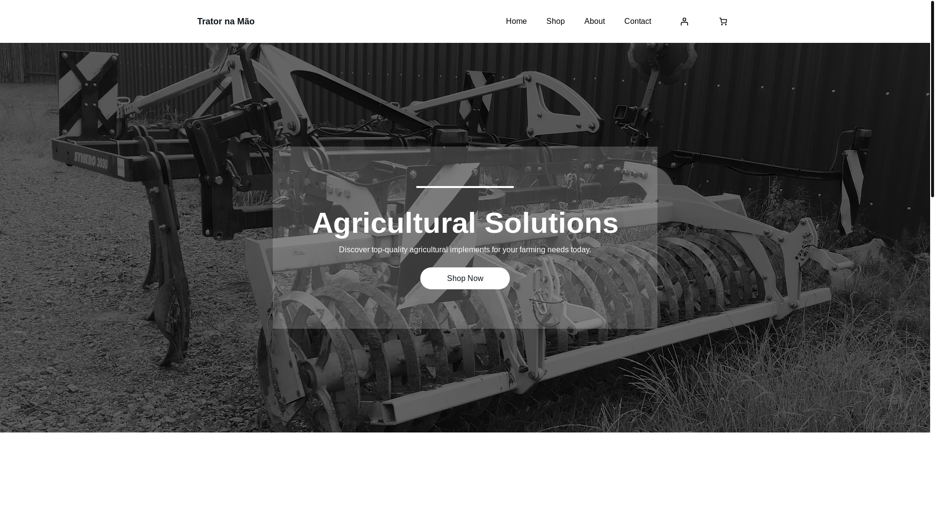 website screenshot of https://tratornamao.com.br/