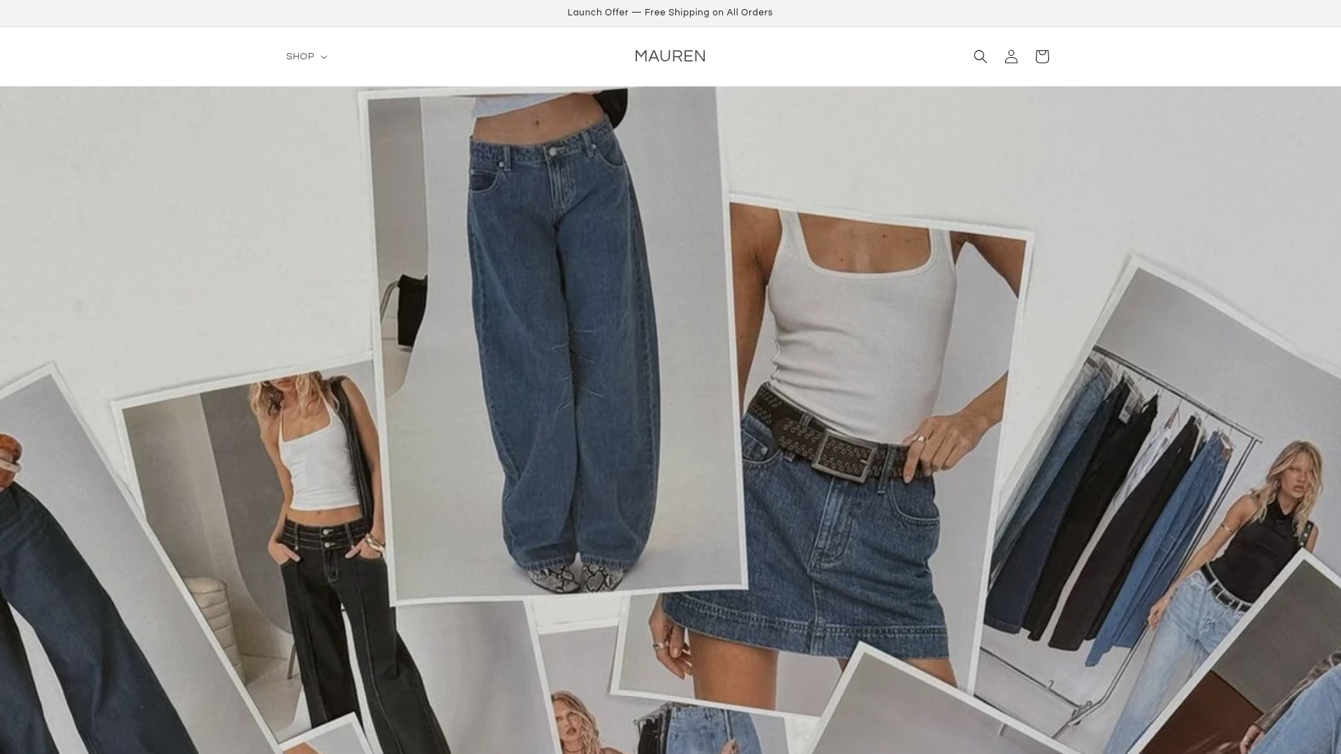 website screenshot of https://maurenstudios.com/