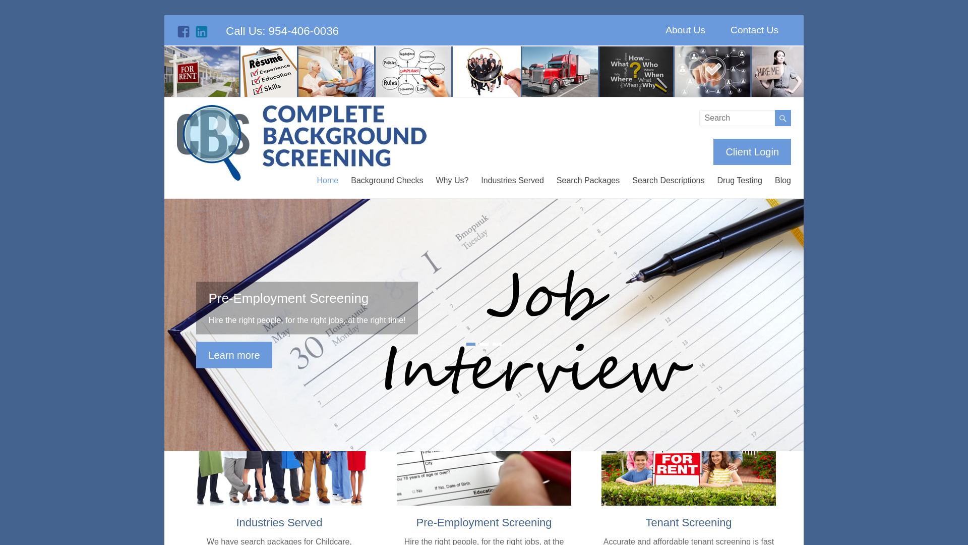 website screenshot of https://gocompletebackgroundscreening.com/