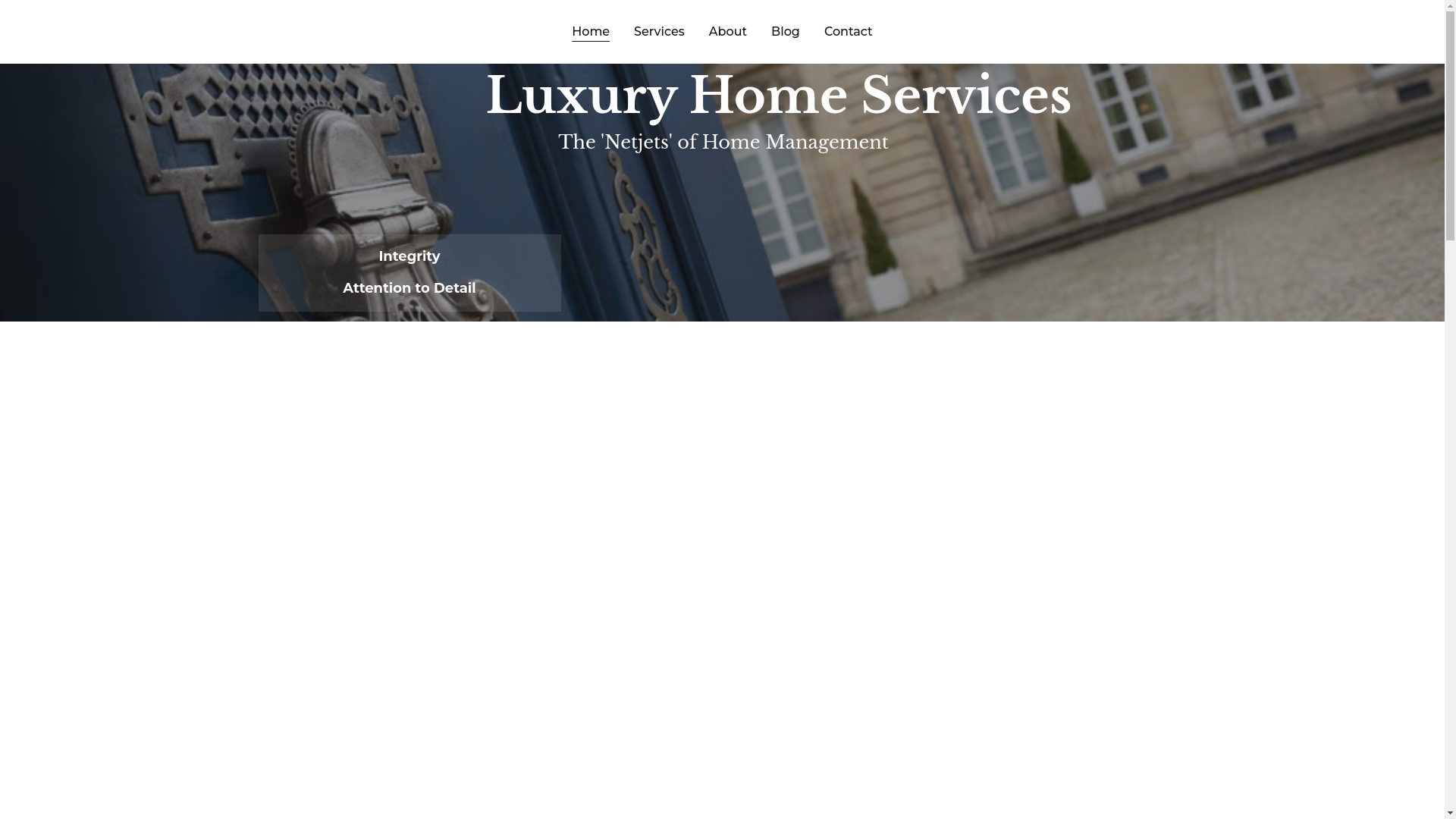 website screenshot of https://luxuryhomeservices.ai/