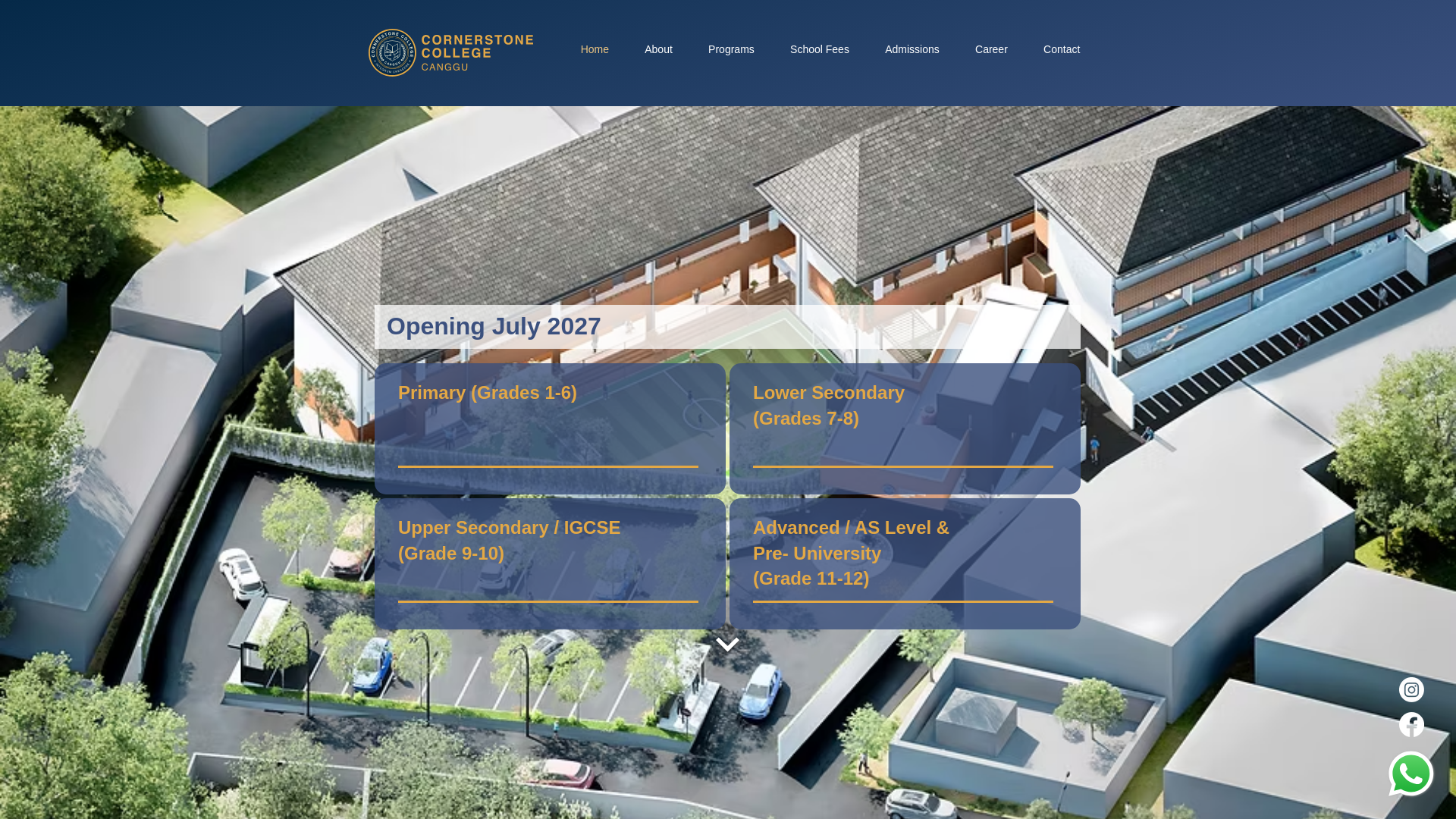 website screenshot of https://cornerstonecanggu.com/