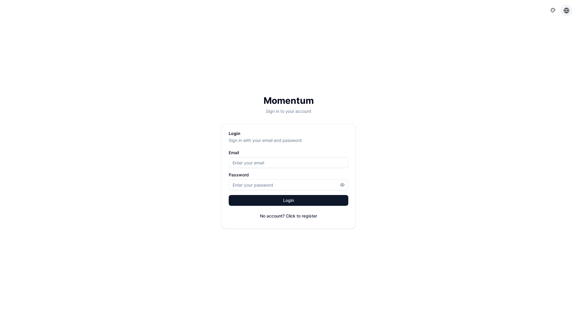 website screenshot of https://momentum-frontend.pages.dev/