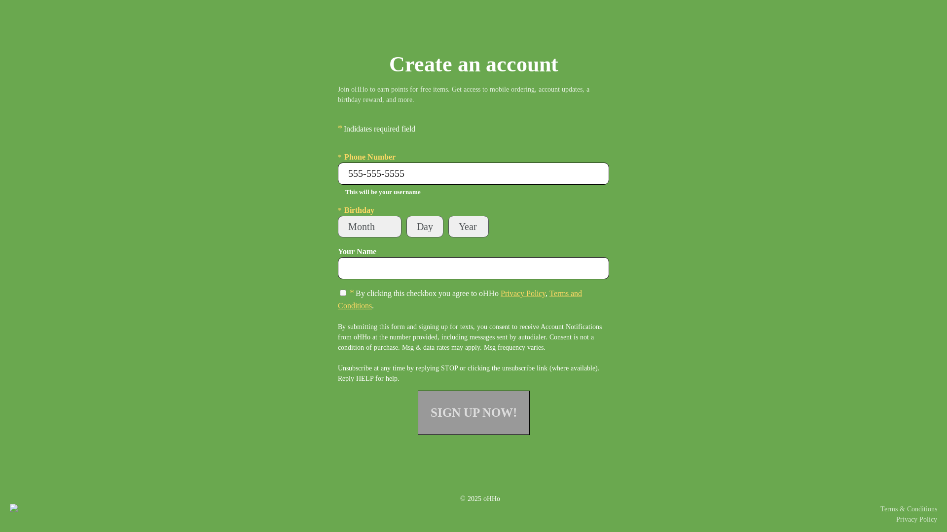 website screenshot of https://ohhonotify.com/