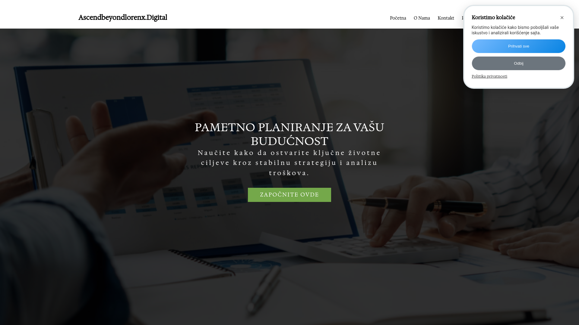 website screenshot of https://ascendbeyondlorenx.digital/