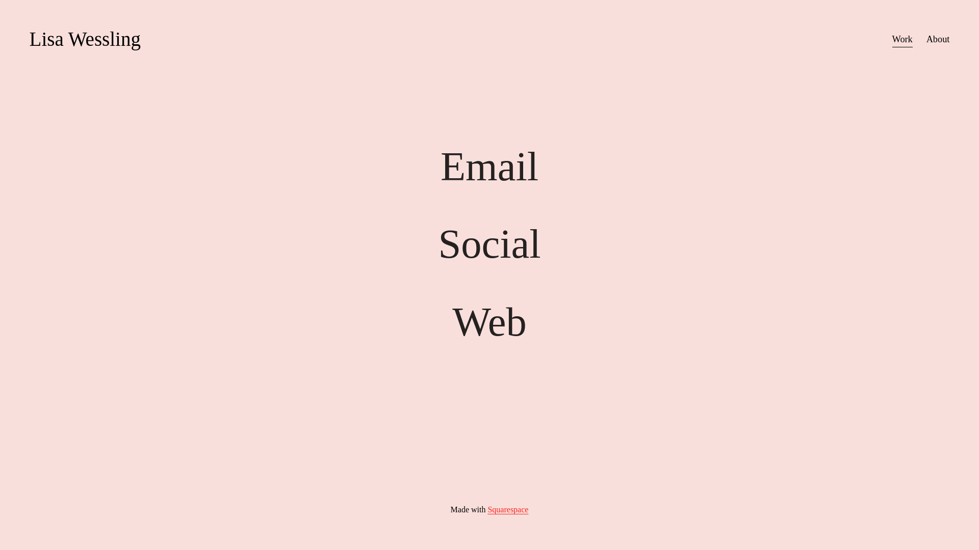 website screenshot of https://lisawessling.com