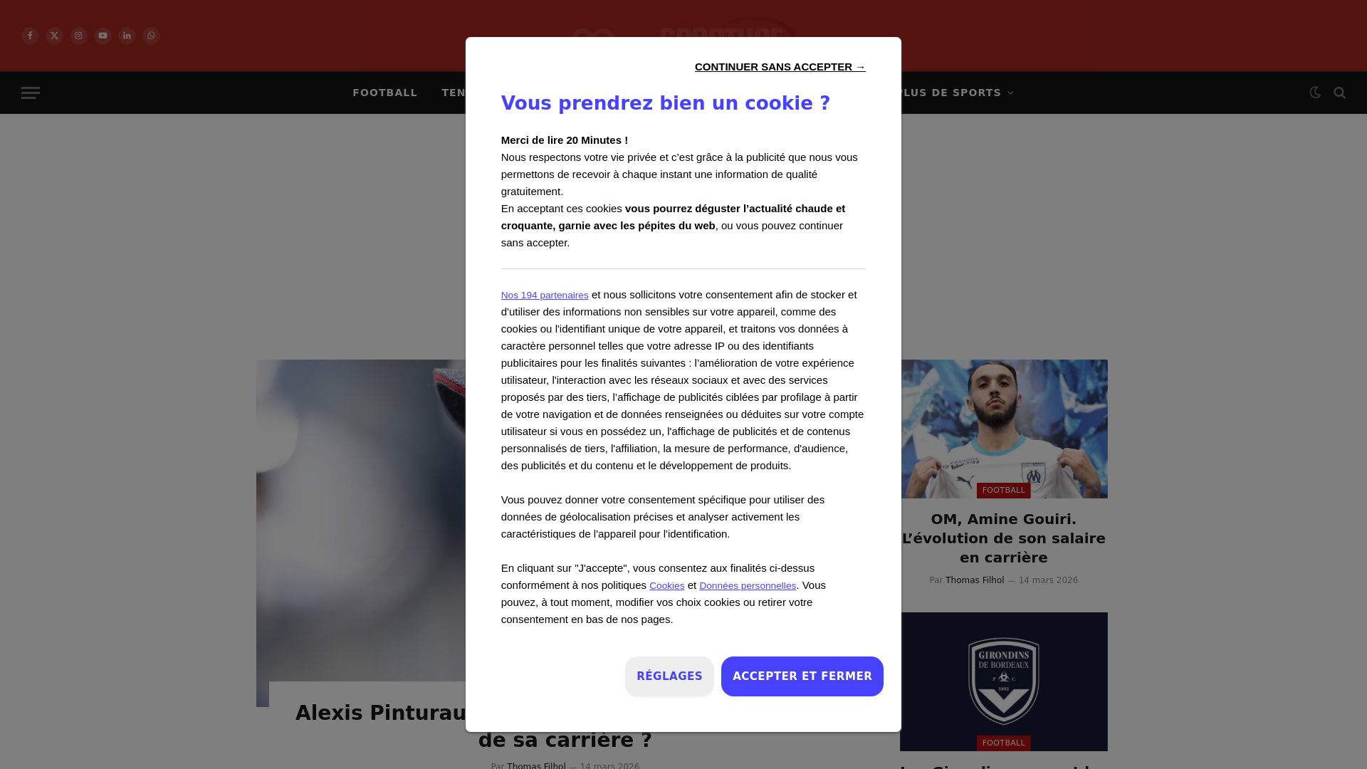 website screenshot of https://sportune.fr