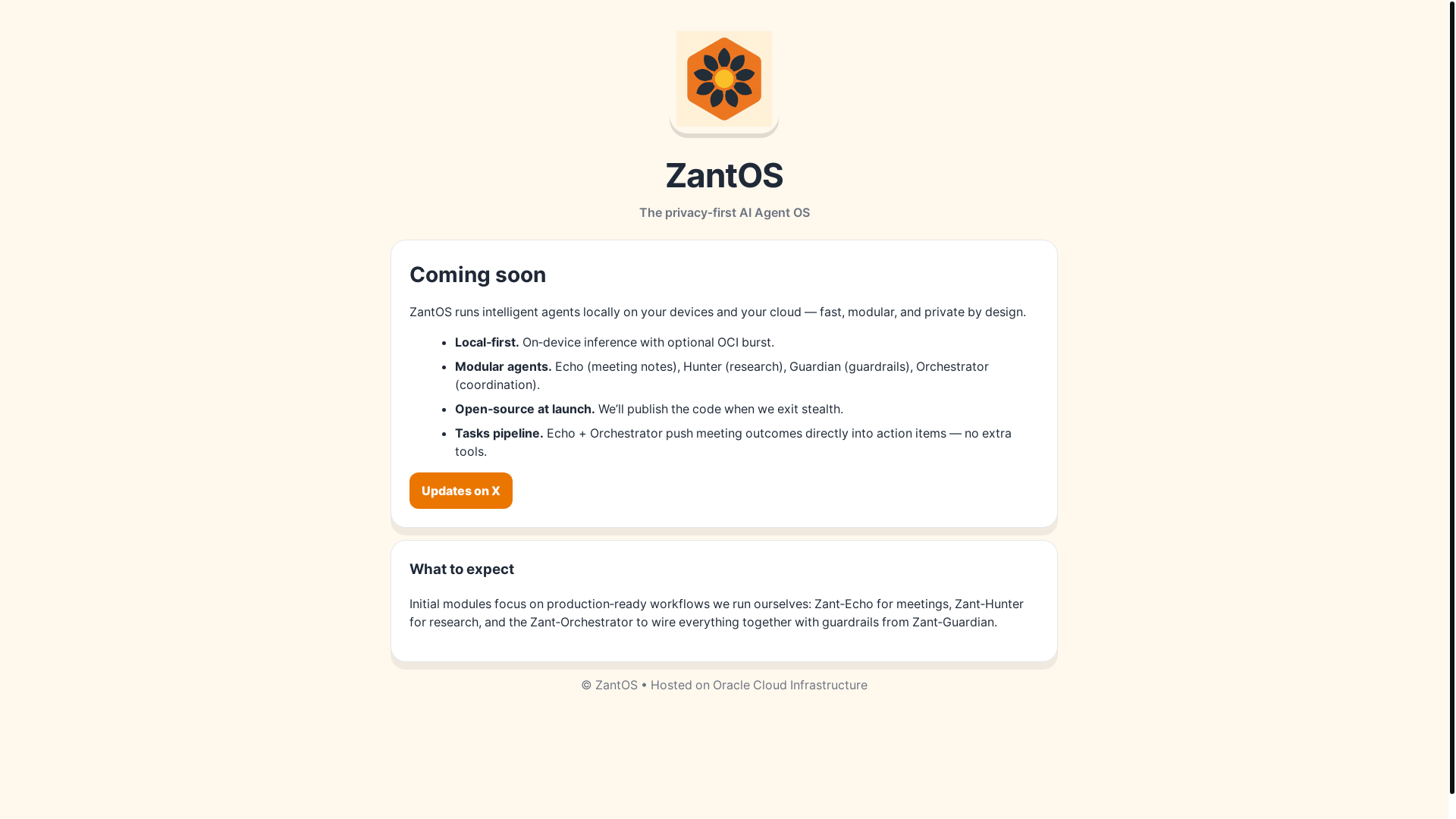 website screenshot of https://zant-os.com/