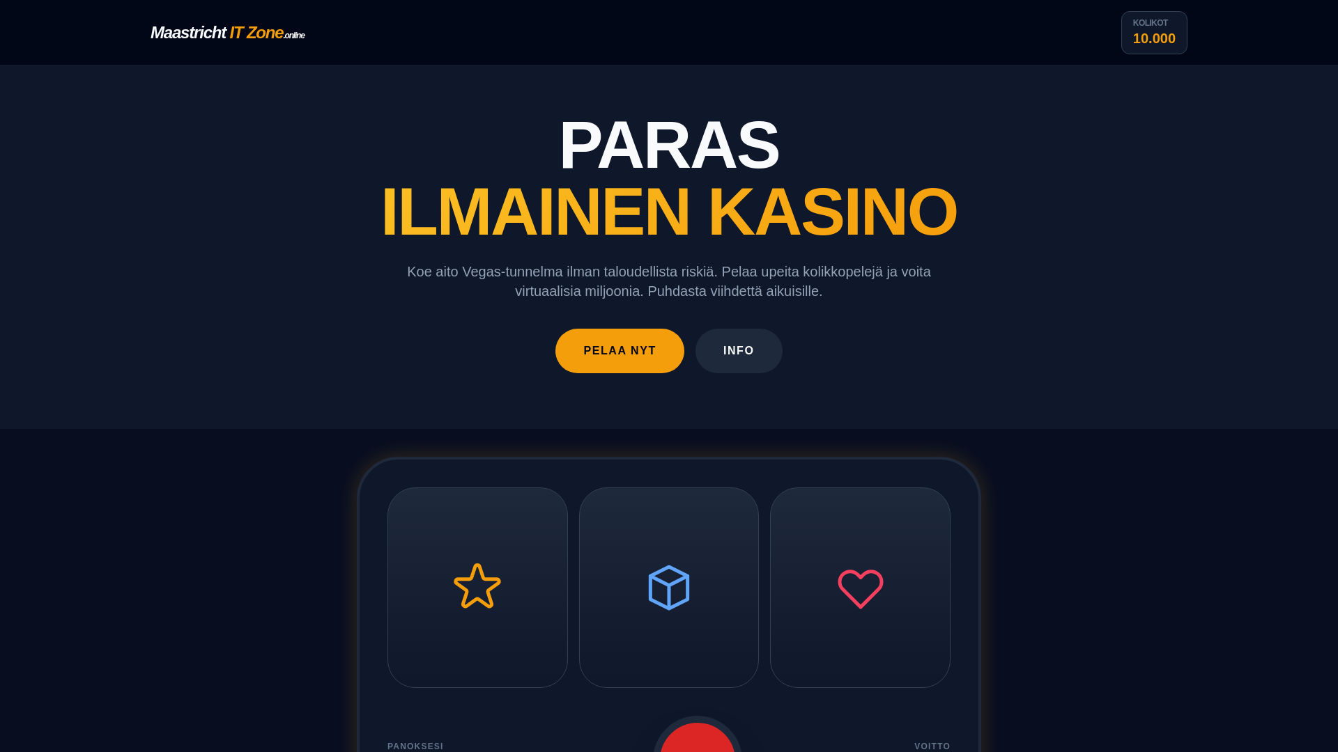 website screenshot of https://maastricht-it-zone.online