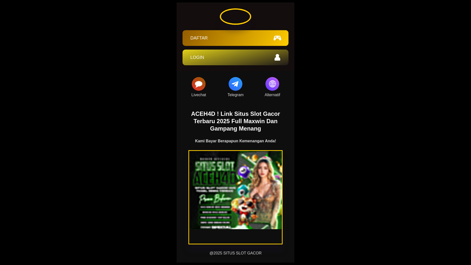 website screenshot of https://duniabajakomsen.pages.dev/