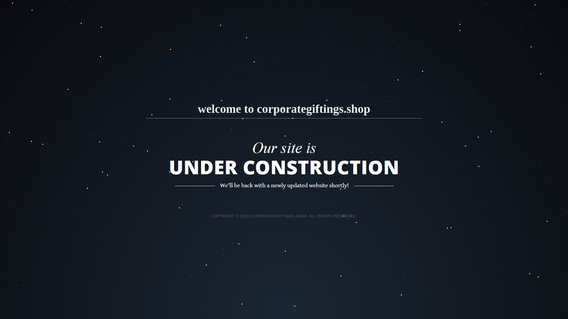 website screenshot of https://corporategiftings.shop/