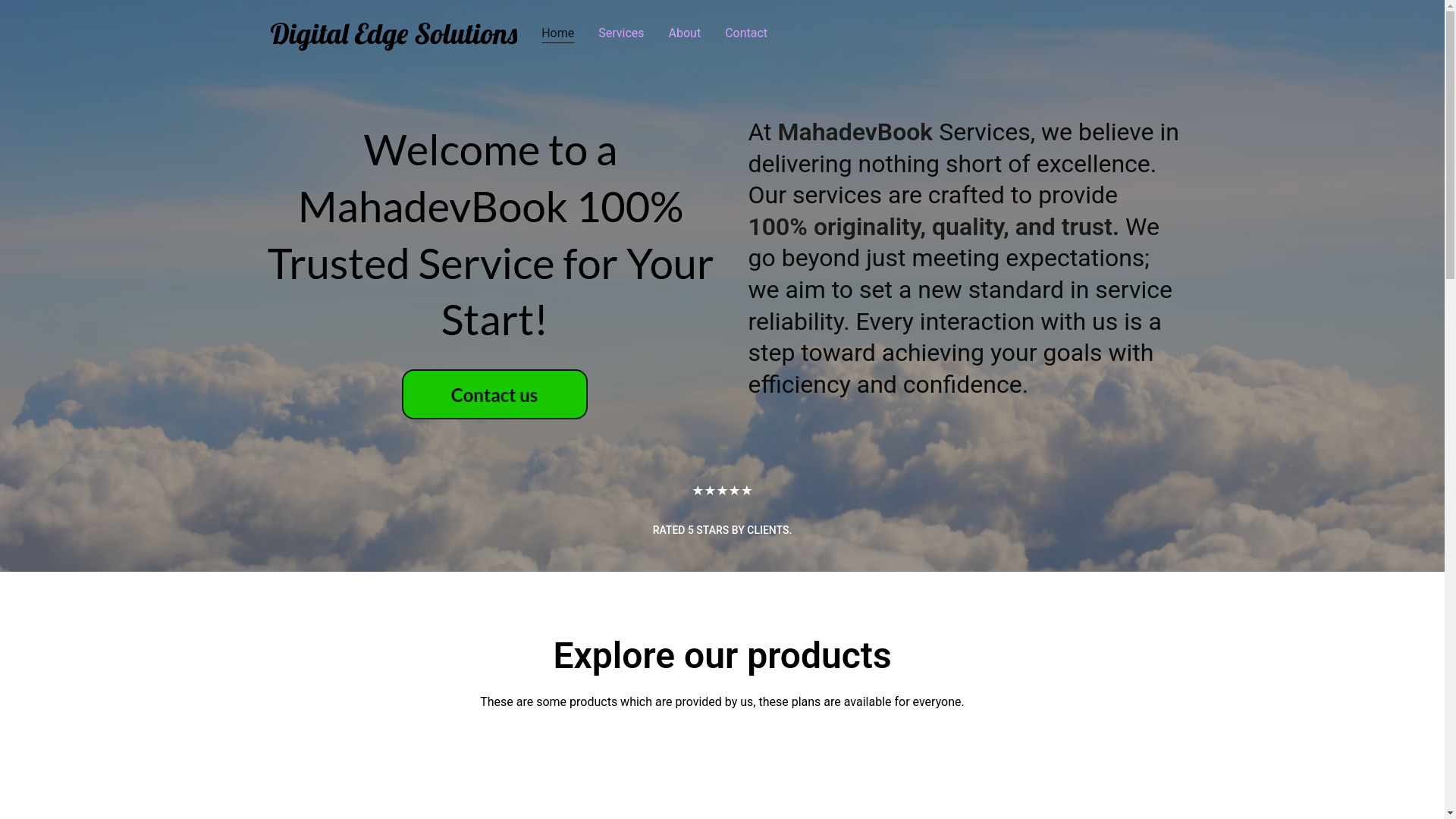 website screenshot of https://mahadevabooks.online/