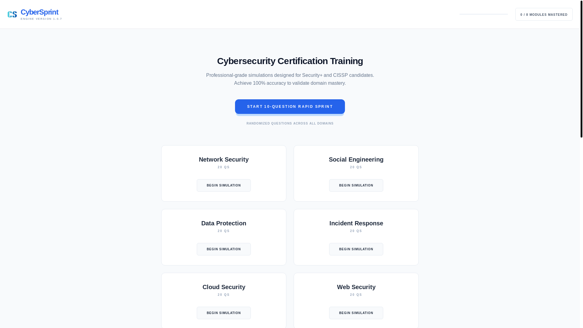 website screenshot of https://cyber-sprint.org/
