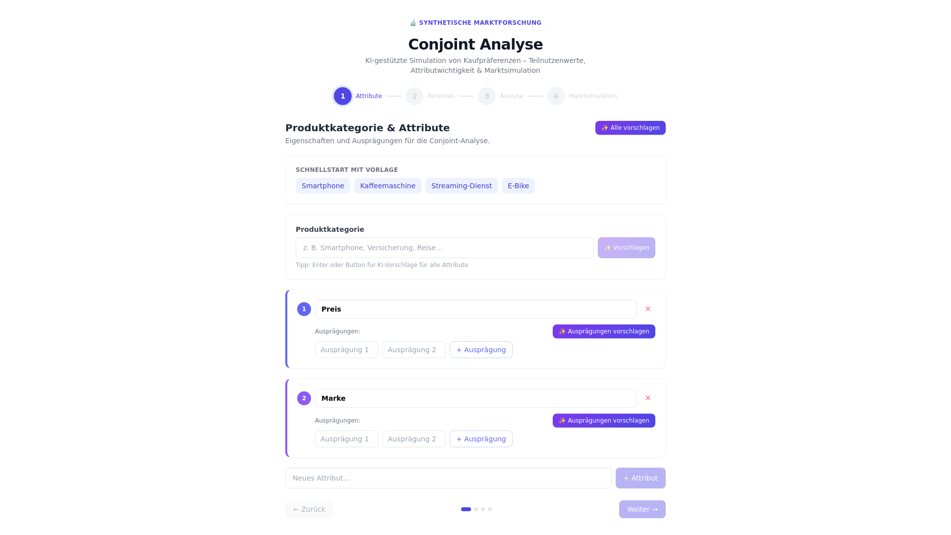 website screenshot of https://conjoint-tool.pages.dev/