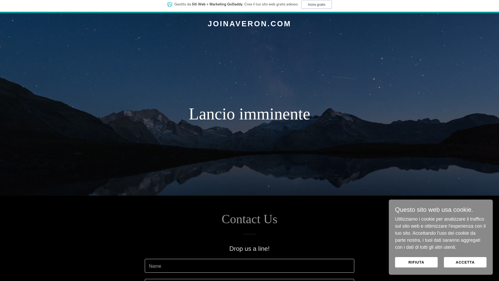 website screenshot of https://joinaveron.com/
