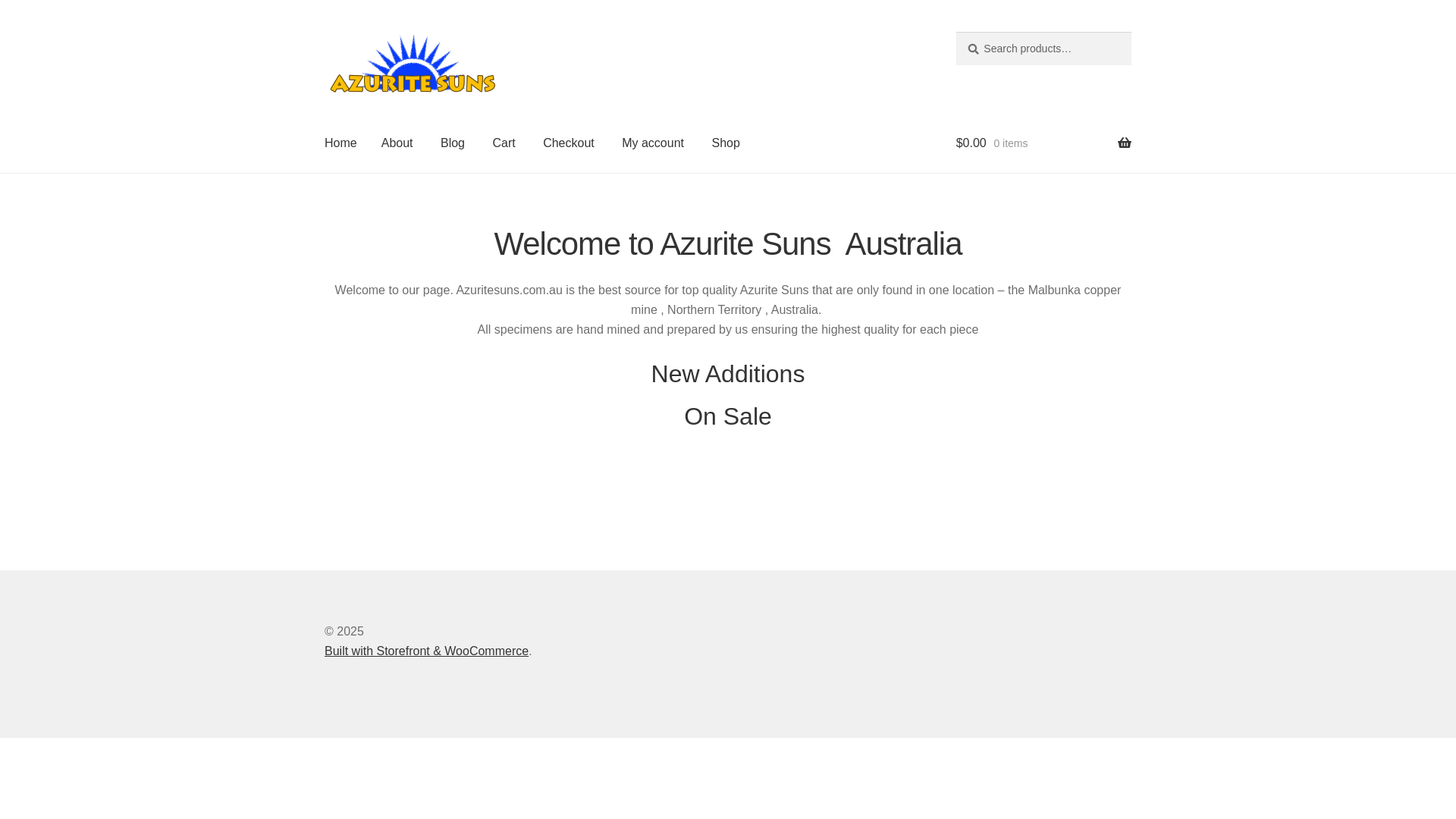 website screenshot of https://azuritesuns.online/