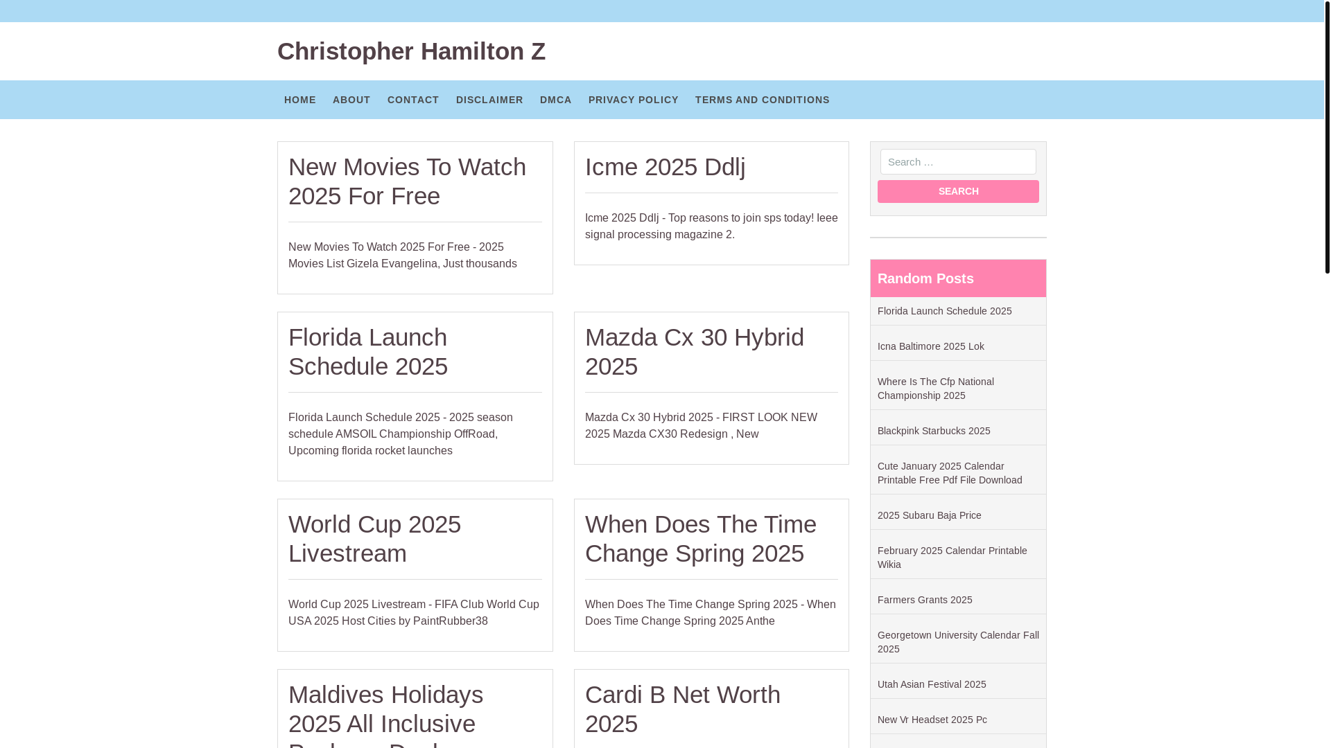 website screenshot of https://christopherhamiltonz.pages.dev/