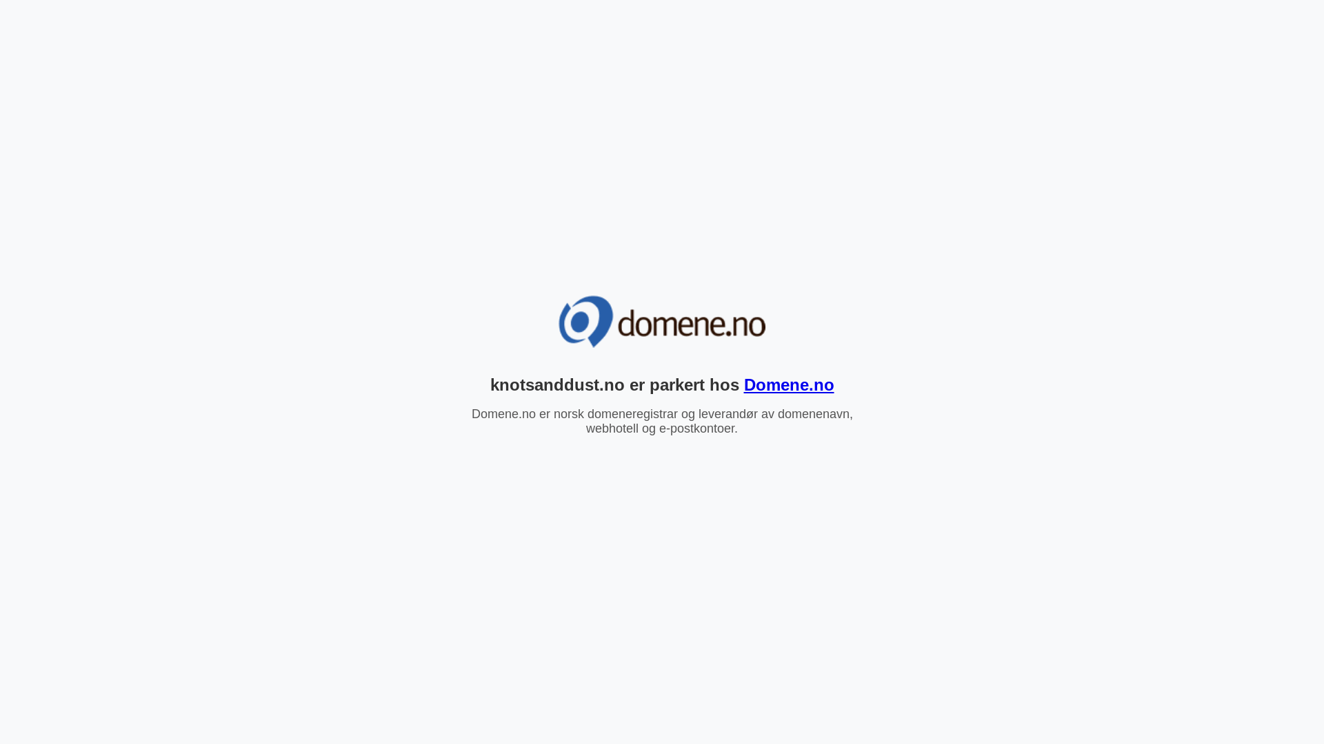website screenshot of https://knotsanddust.no/