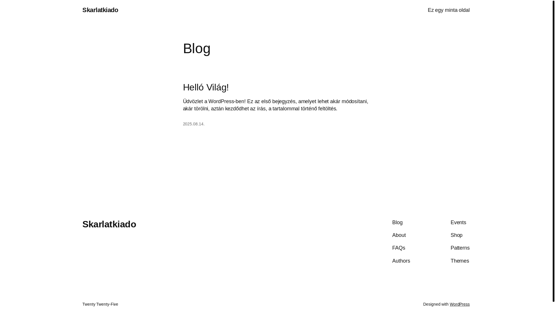 website screenshot of https://skarlatkiado.hu/